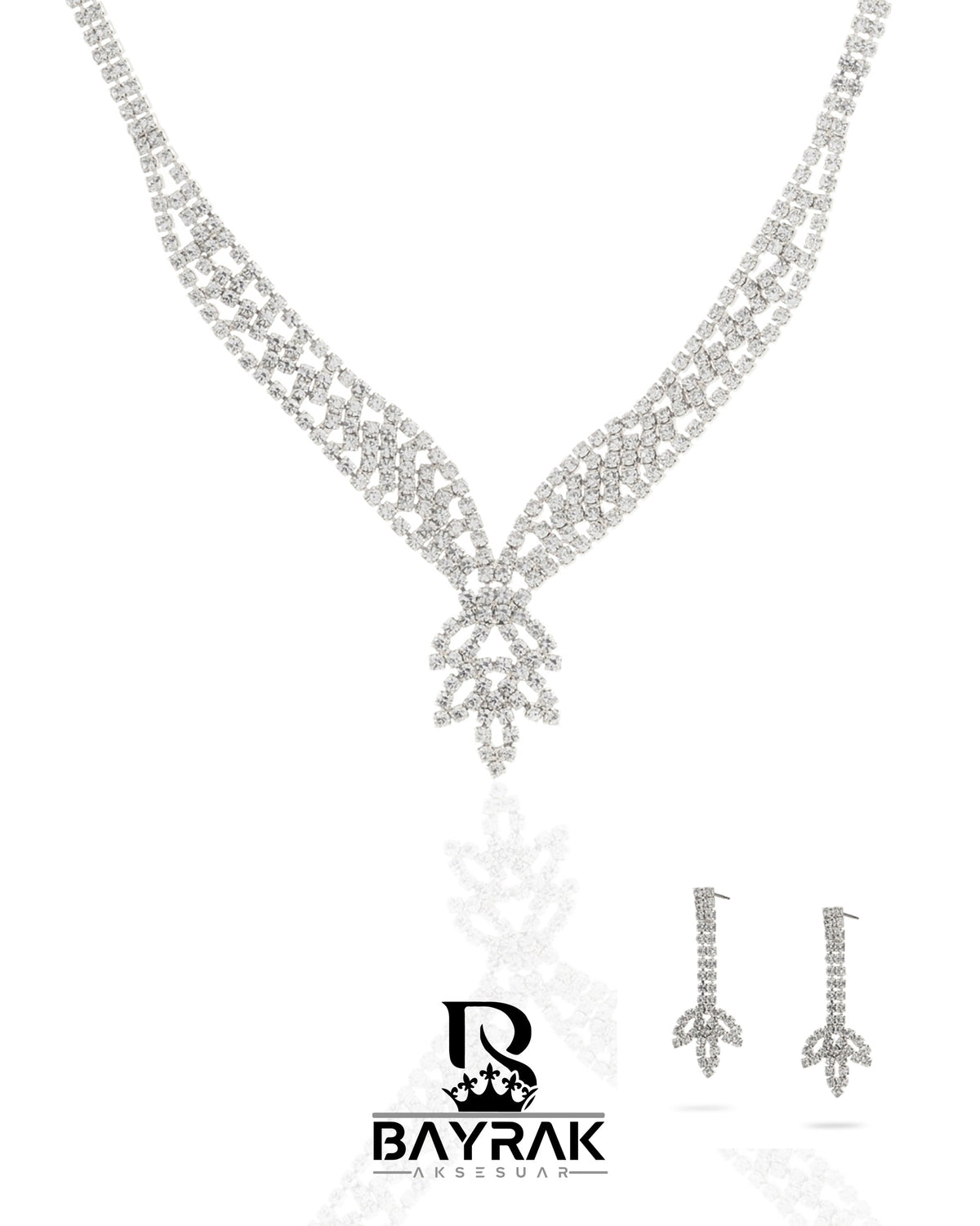 Rosa -354- Crystal-Style Fashion Jewelry Set product photo 1