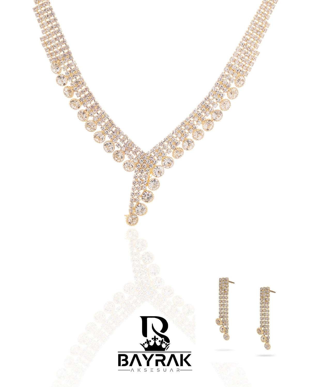 Rosa -356- Crystal-Style Fashion Jewelry Set product photo 5