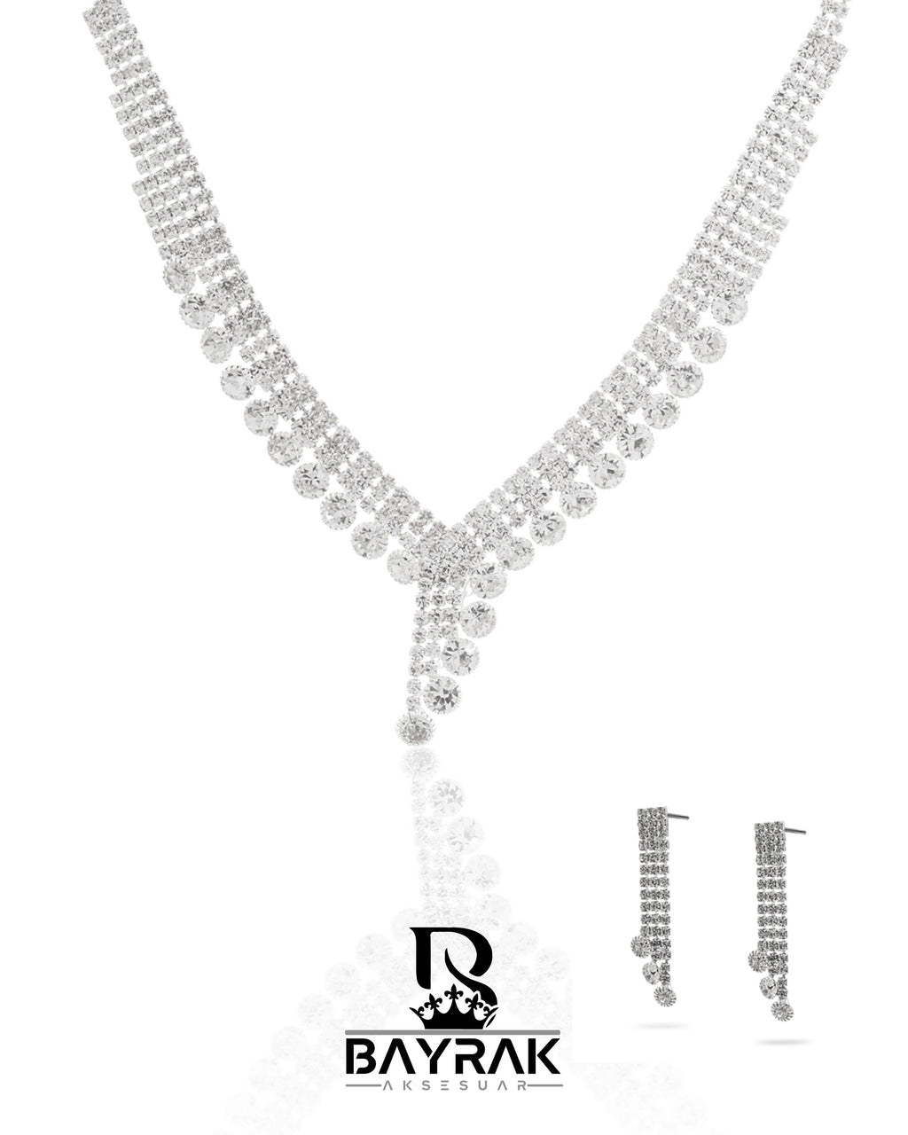 Rosa -356- Crystal-Style Fashion Jewelry Set product photo 1