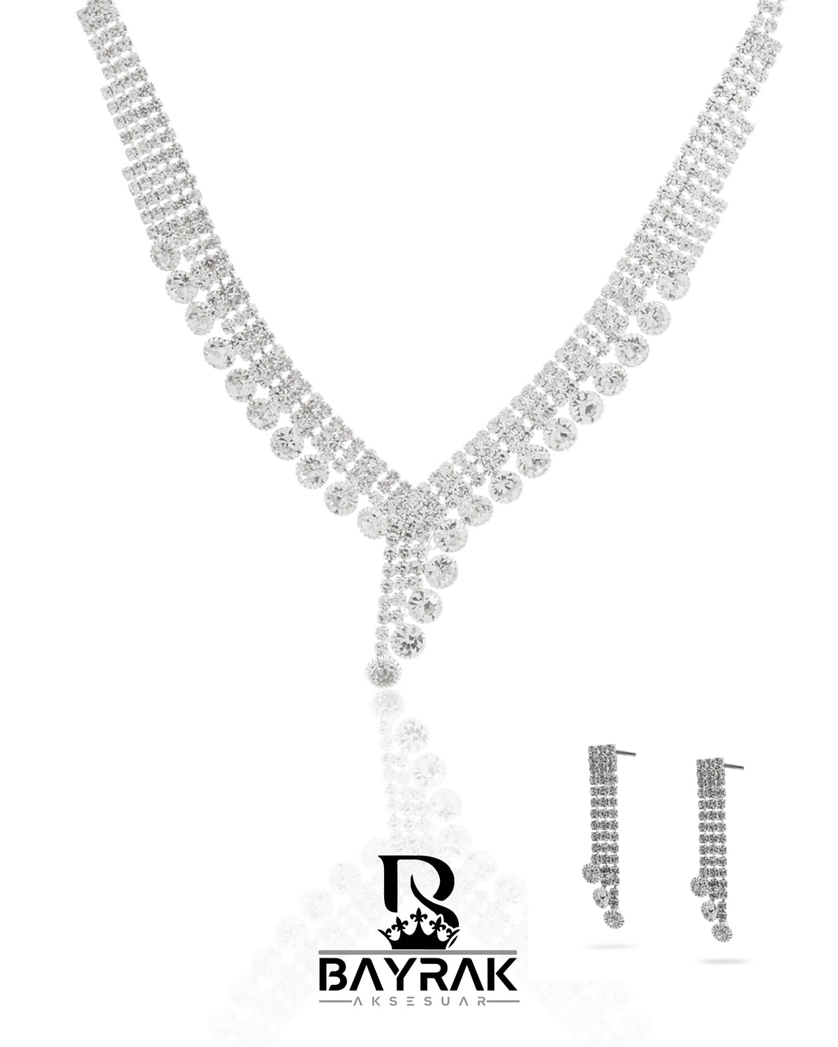Rosa -356- Crystal-Style Fashion Jewelry Set product photo 1