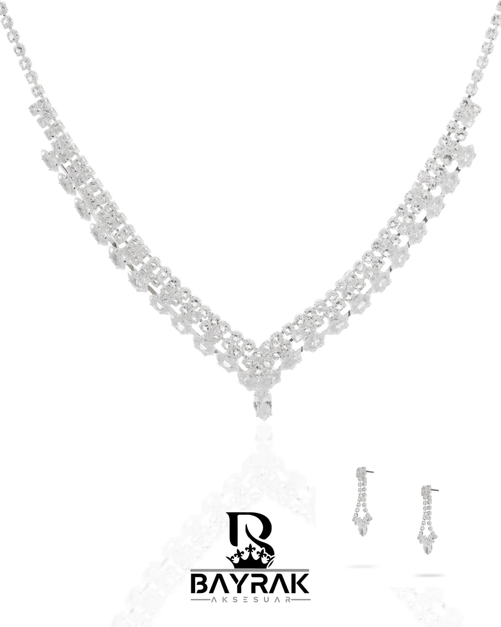 Rosa -364- Crystal-Style Fashion Jewelry Set product photo 1