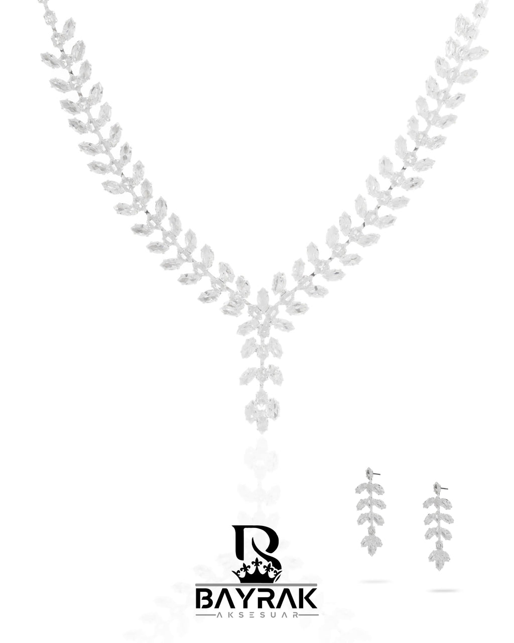 Rosa -366- Crystal-Style Fashion Jewelry Set product photo 1
