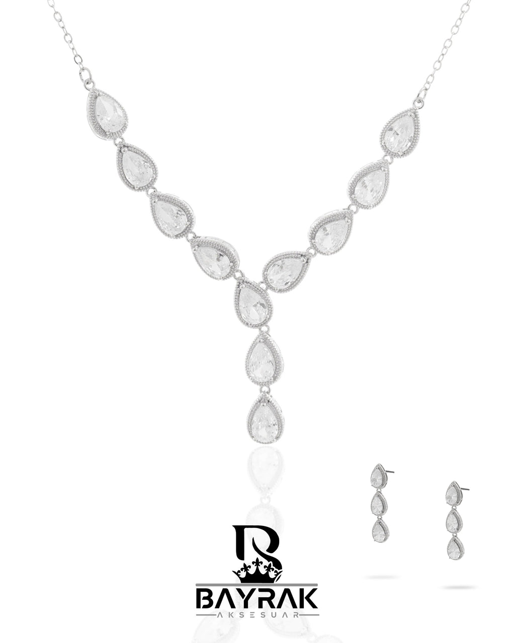Rosa -368- Crystal-Style Fashion Jewelry Set product photo 1