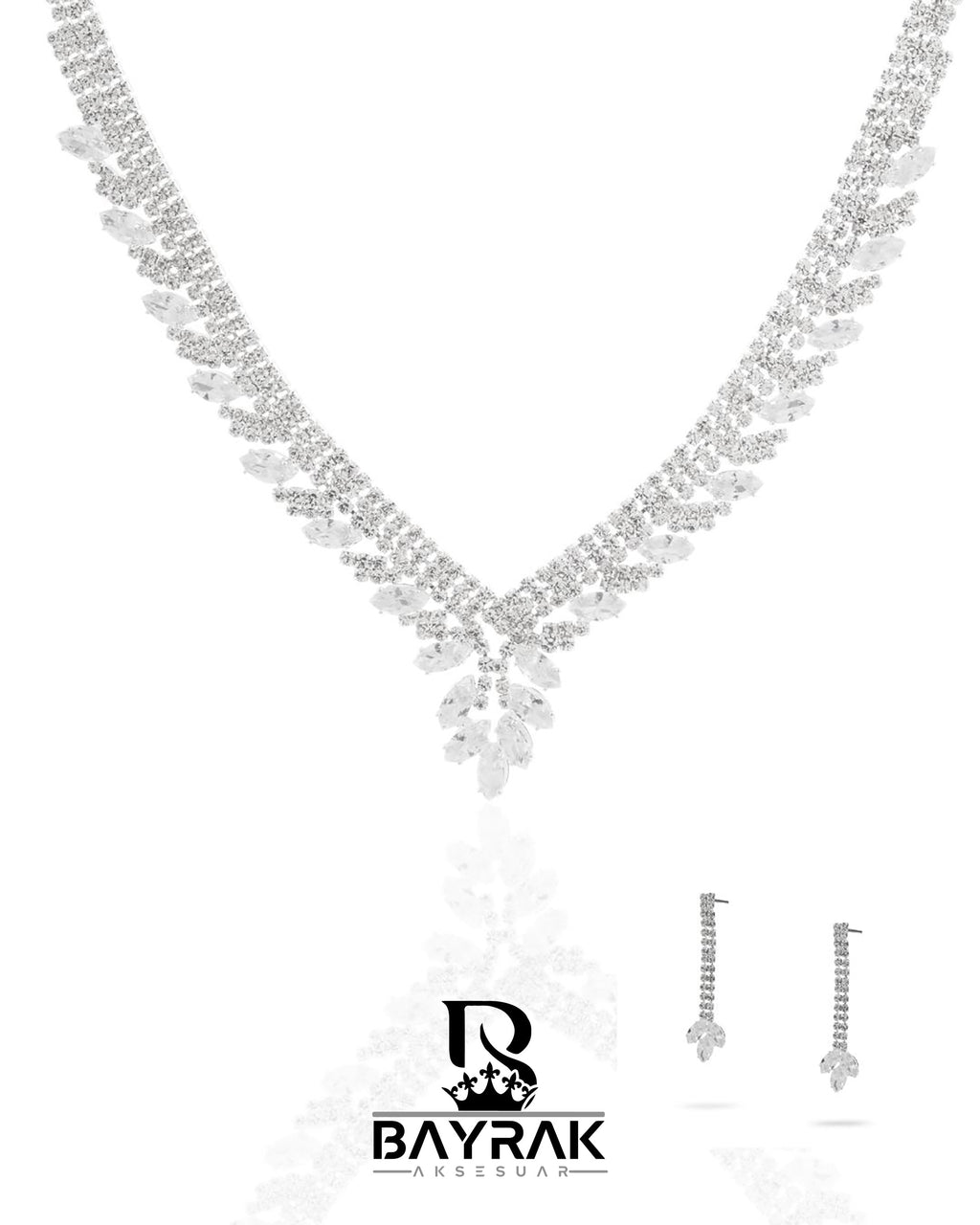 Rosa -370- Crystal-Style Fashion Jewelry Set product photo 1