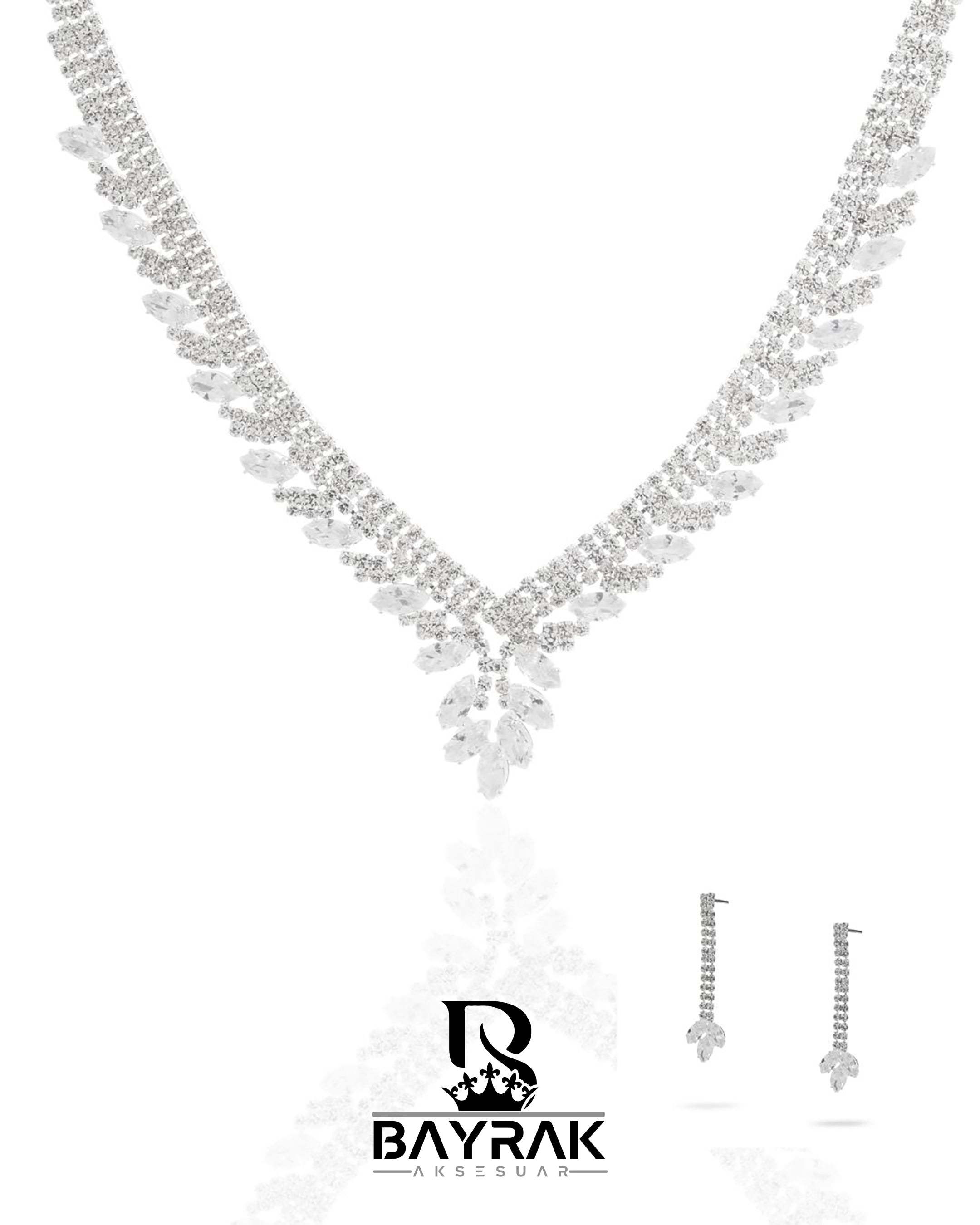 Rosa -370- Crystal-Style Fashion Jewelry Set product photo 1