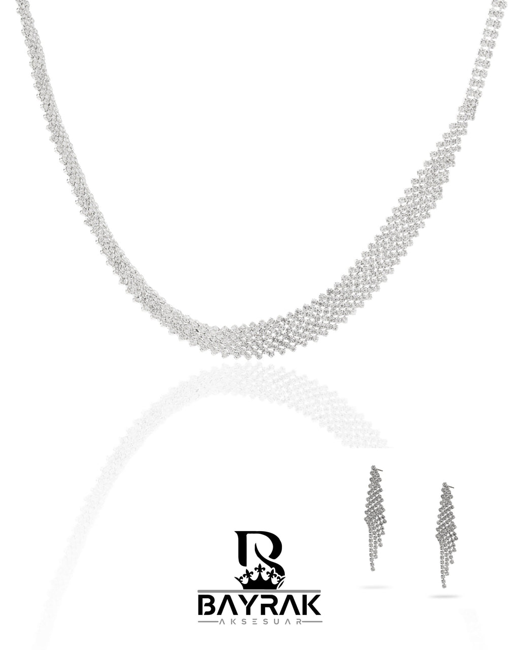Rosa -374- Crystal-Style Fashion Jewelry Set product photo 1