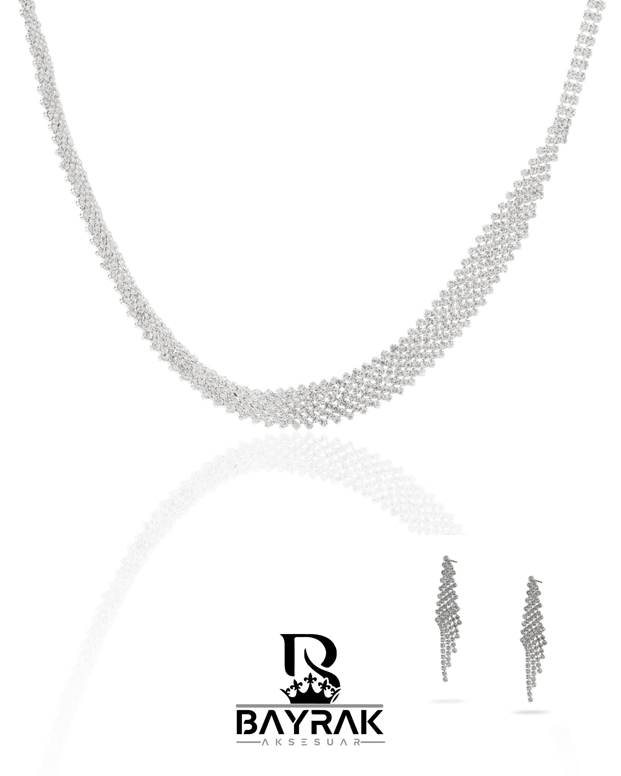 Rosa -374- Crystal-Style Fashion Jewelry Set product photo 1