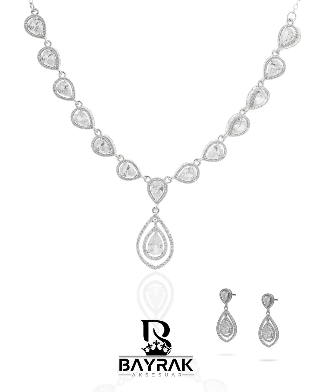Rosa -380- Crystal-Style Fashion Jewelry Set product photo 1