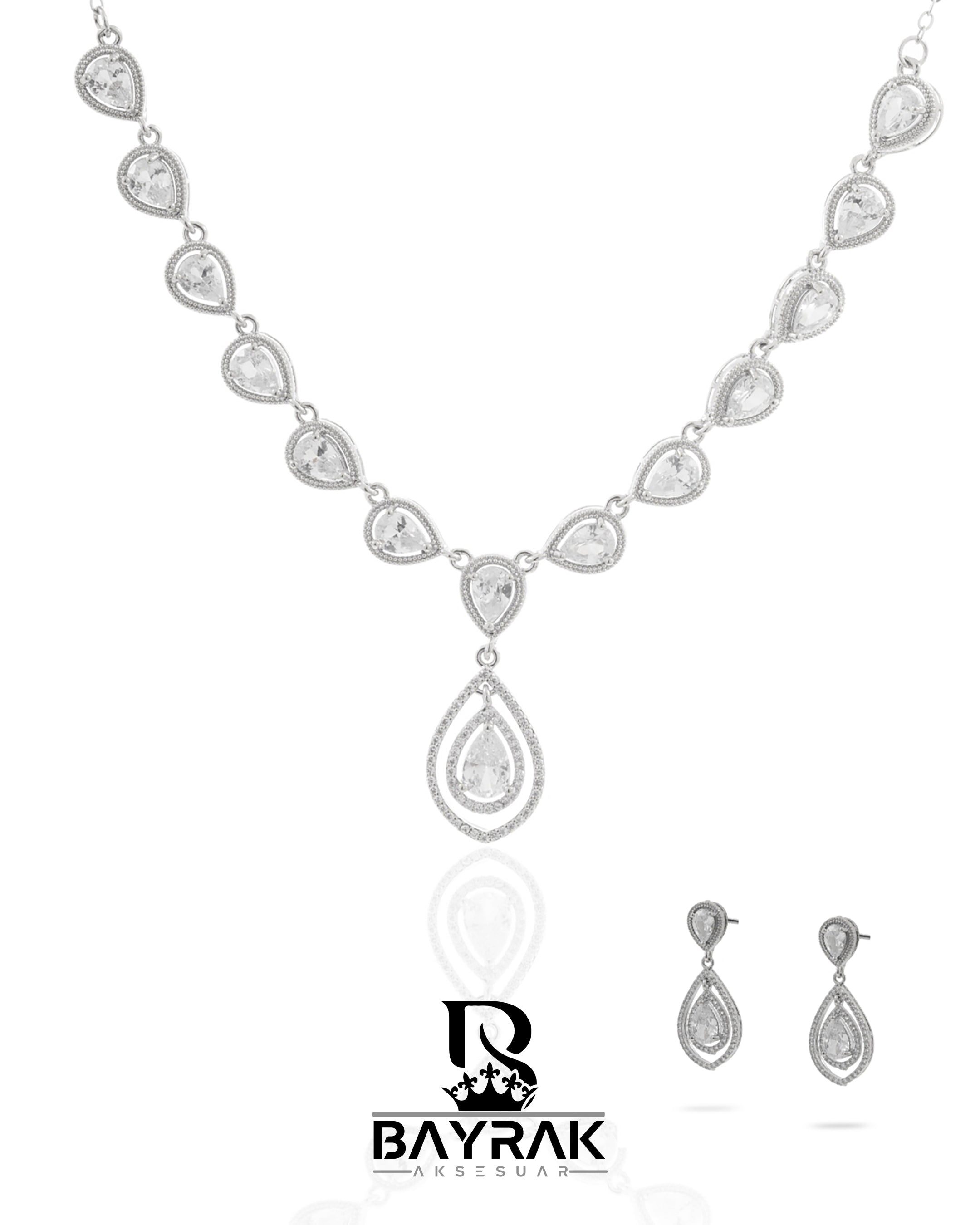 Rosa -380- Crystal-Style Fashion Jewelry Set product photo 1
