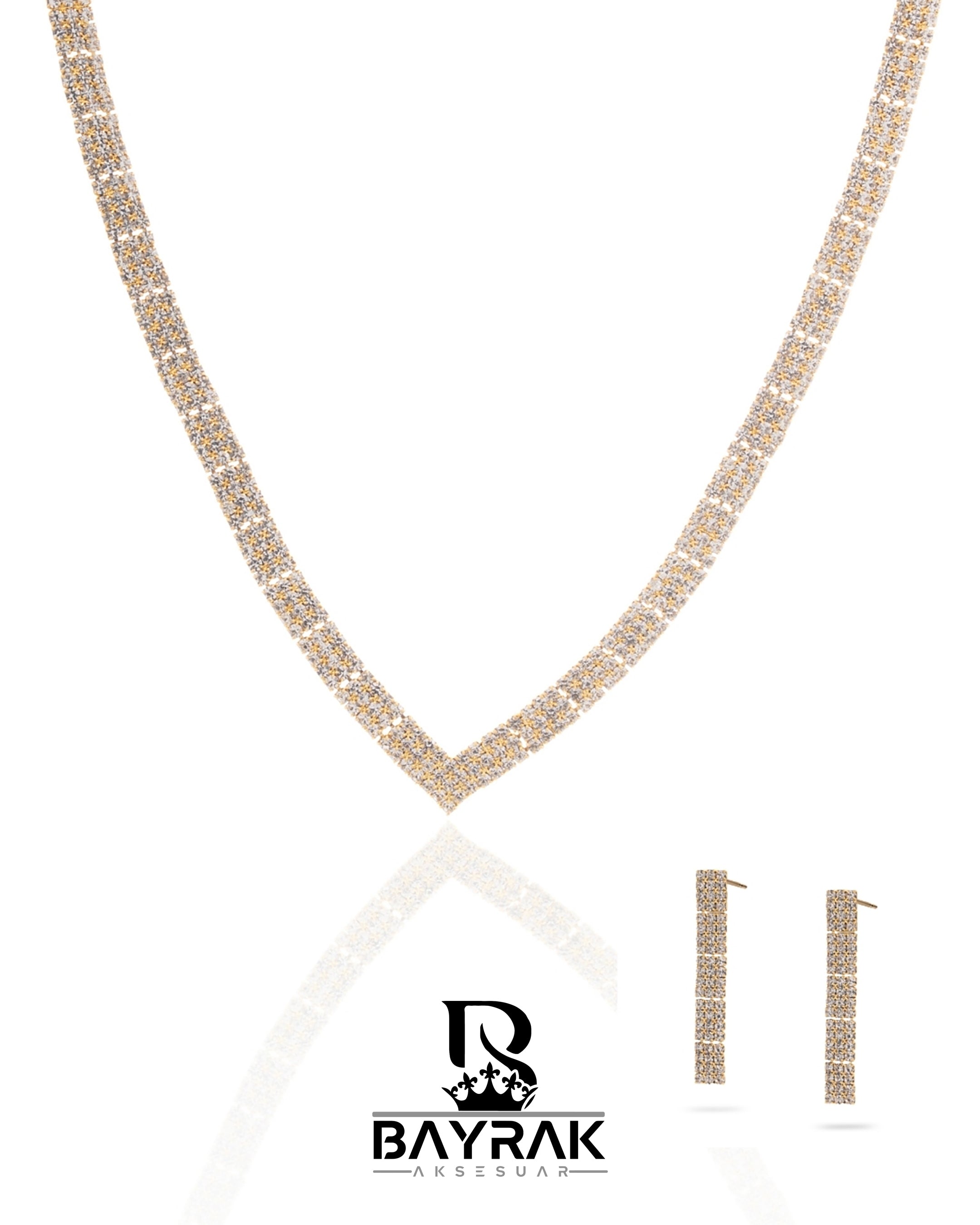 Rosa -382- Crystal-Style Fashion Jewelry Set product photo 5