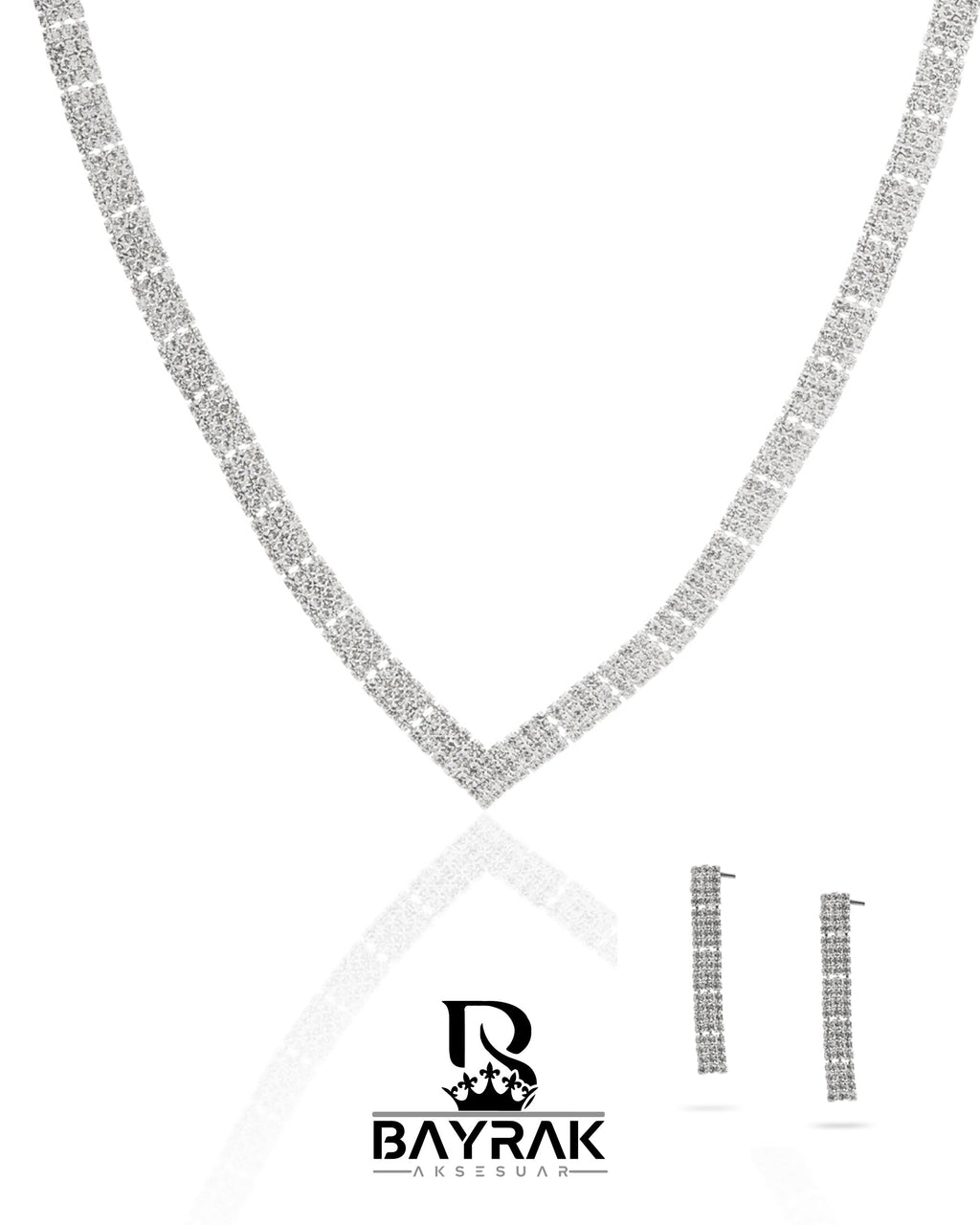 Rosa -382- Crystal-Style Fashion Jewelry Set product photo 1