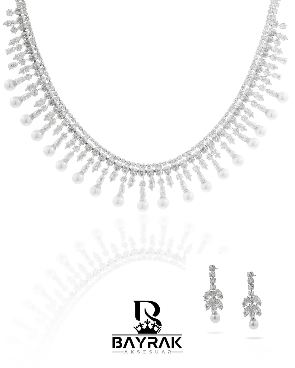 Rosa -394- Crystal-Style Fashion Jewelry Set product photo 1