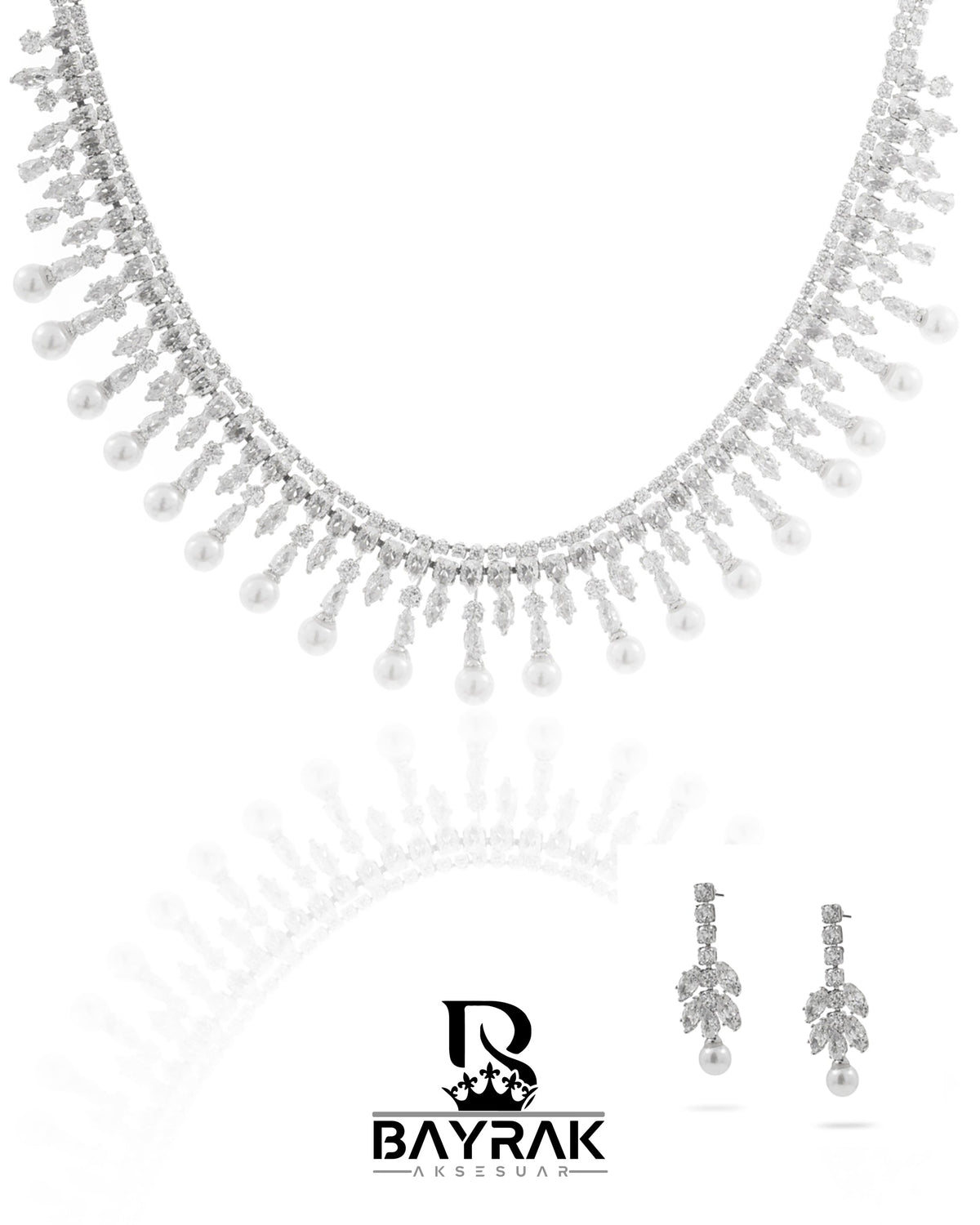 Rosa -394- Crystal-Style Fashion Jewelry Set product photo 1