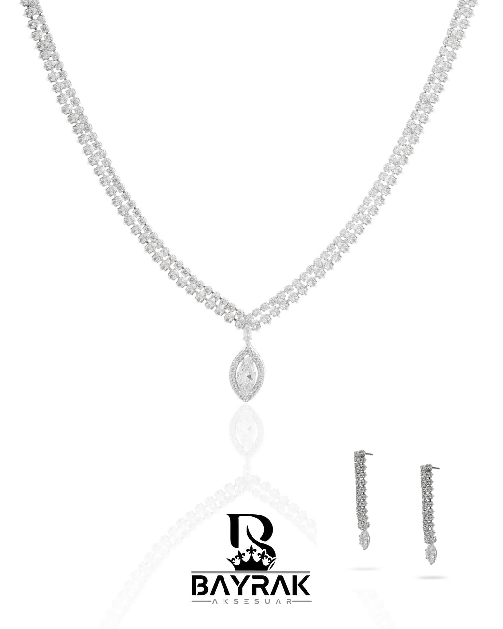 Rosa -396- Crystal-Style Fashion Jewelry Set product photo 1