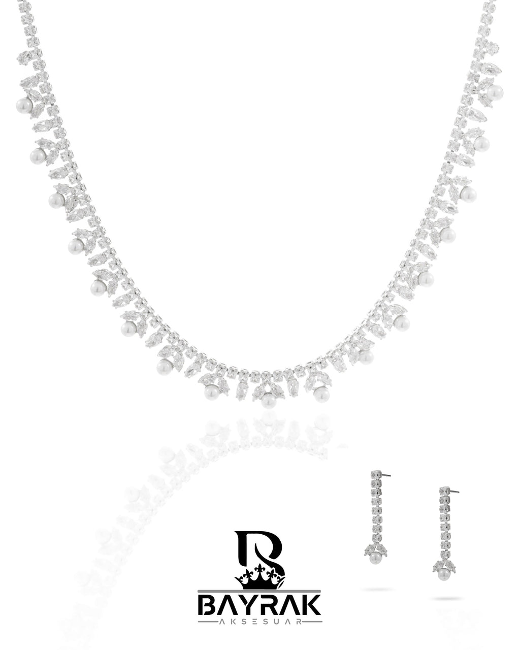 Rosa -402- Crystal-Style Fashion Jewelry Set product photo 1