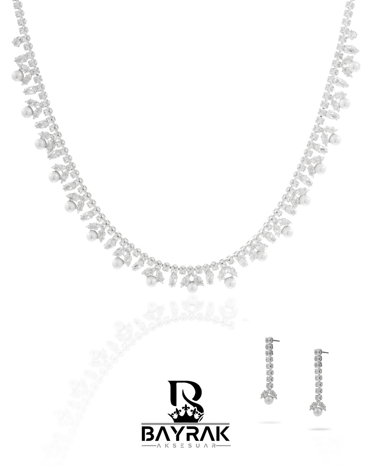 Rosa -402- Crystal-Style Fashion Jewelry Set product photo 1