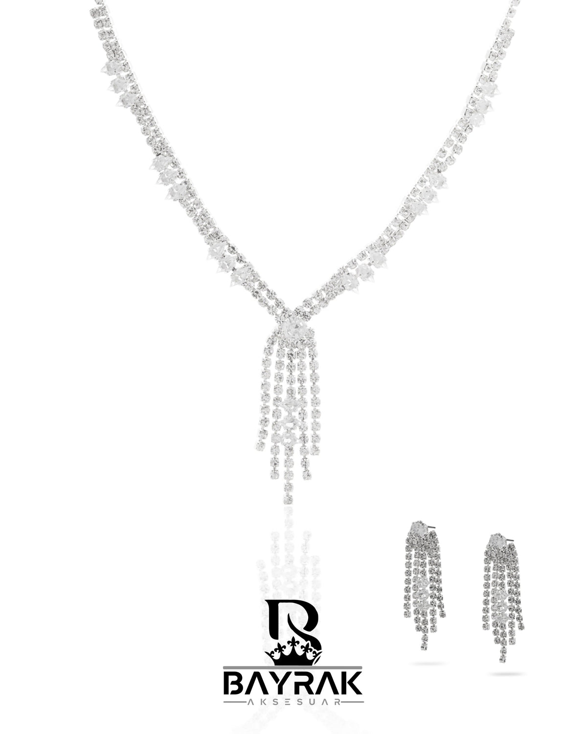 Rosa -406- Crystal-Style Fashion Jewelry Set product photo 1