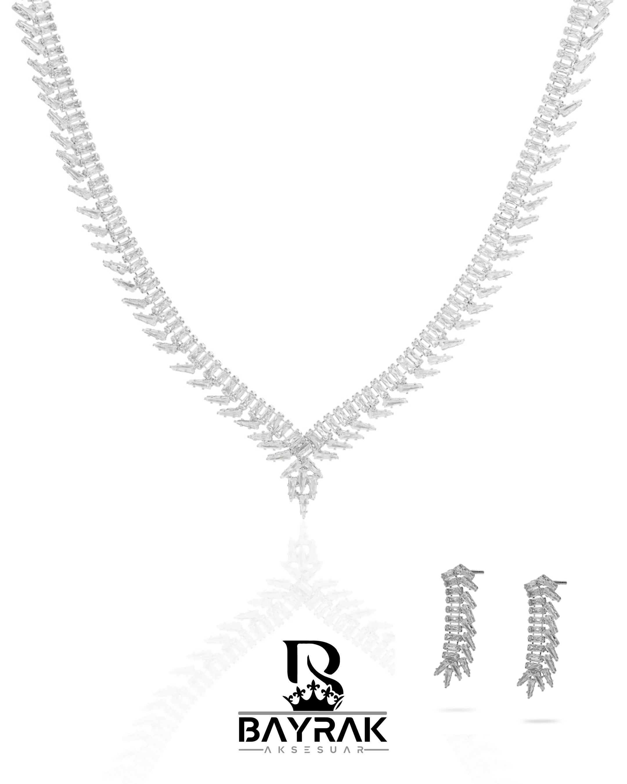 Rosa -408- Crystal-Style Fashion Jewelry Set product photo 1