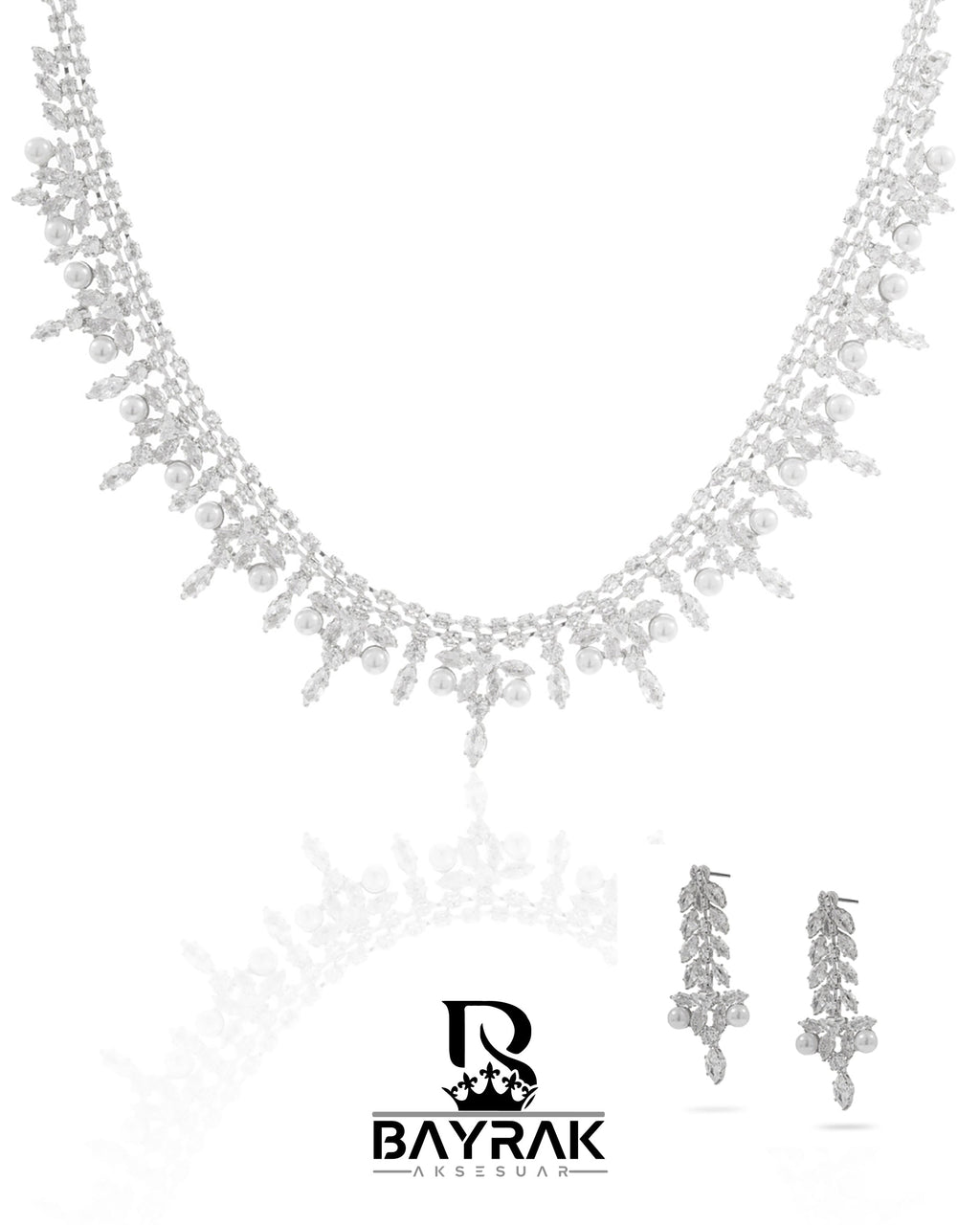 Rosa -410- Crystal-Style Fashion Jewelry Set product photo 1