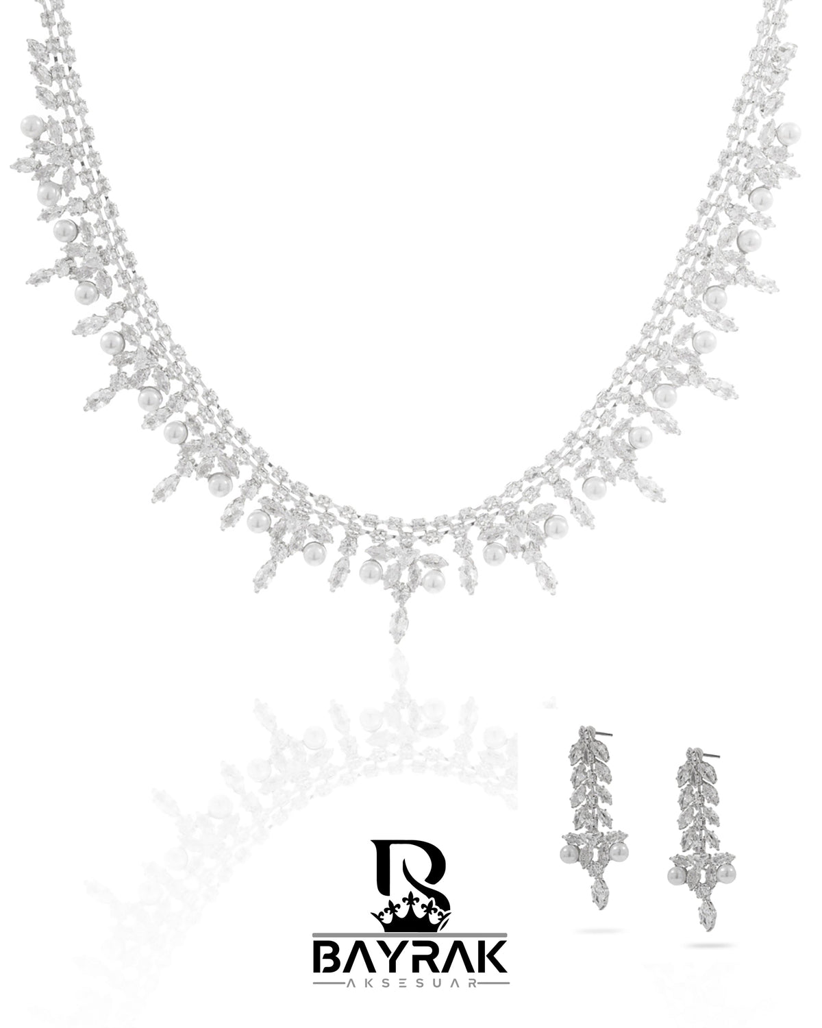 Rosa -410- Crystal-Style Fashion Jewelry Set product photo 1