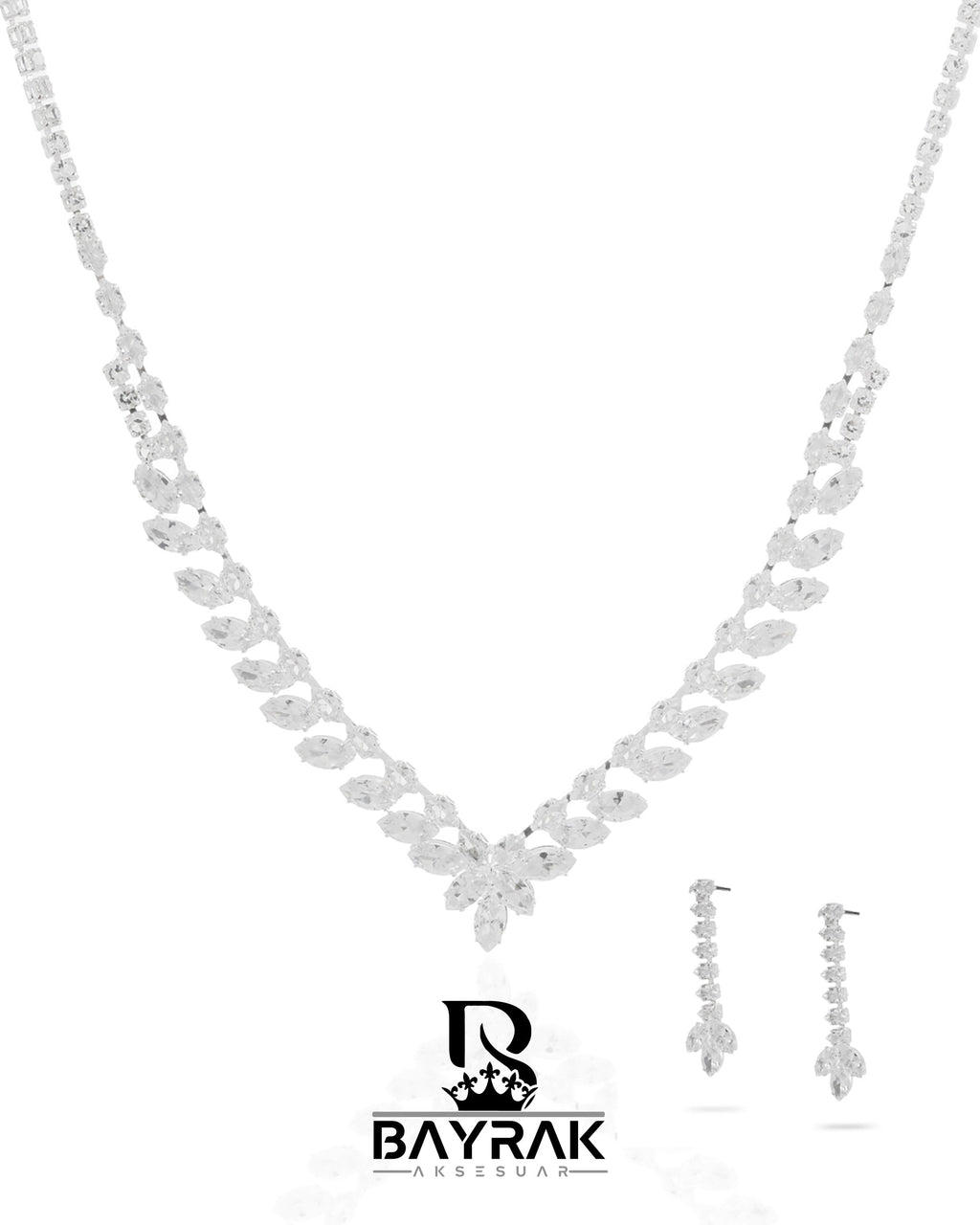 Rosa -422- Crystal-Style Fashion Jewelry Set product photo 1