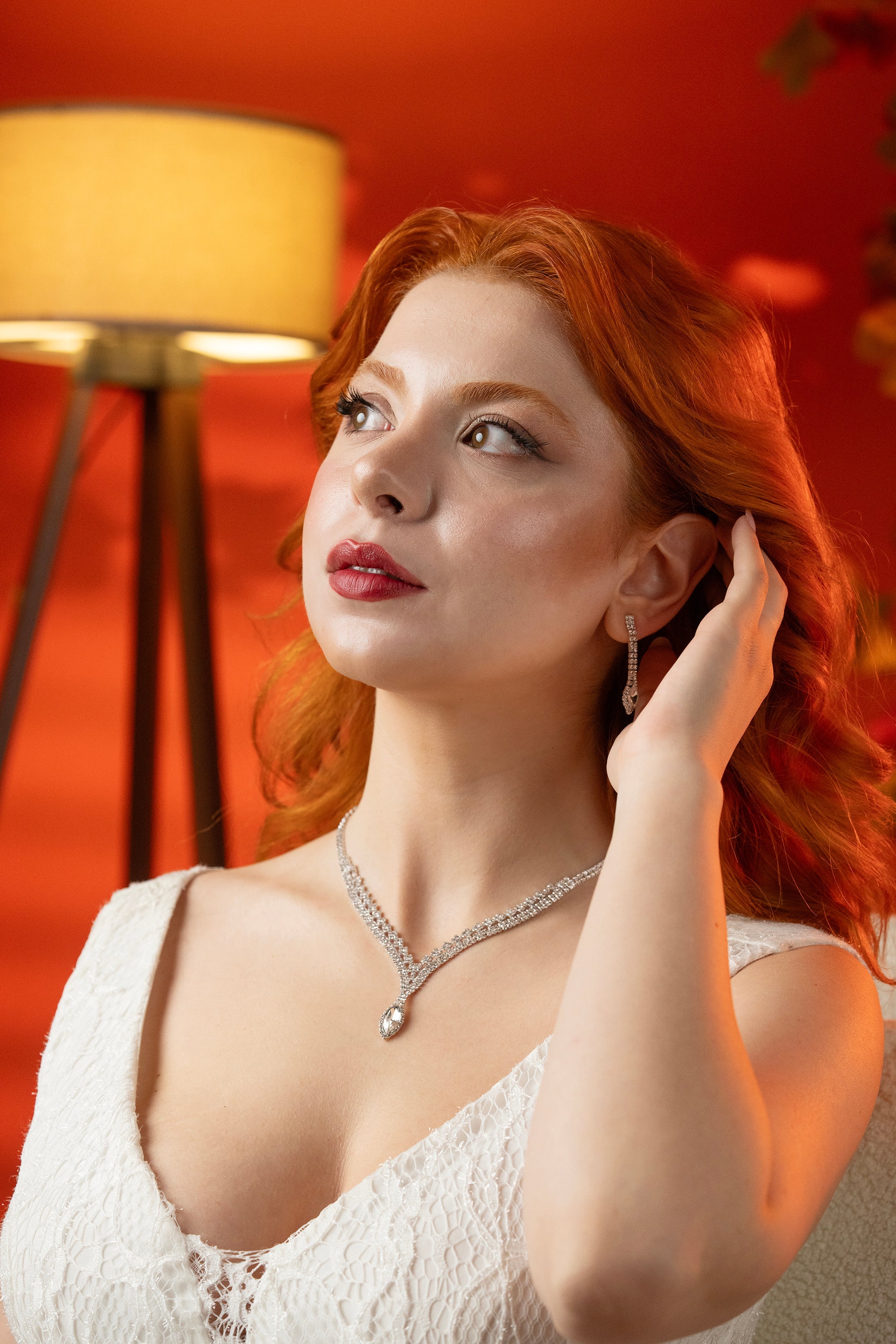 Rosa -424- Crystal-Style Fashion Jewelry Set product photo 2