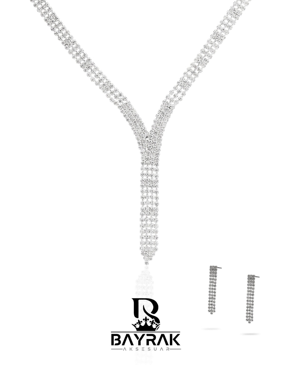 Rosa -428- Crystal-Style Fashion Jewelry Set product photo 1