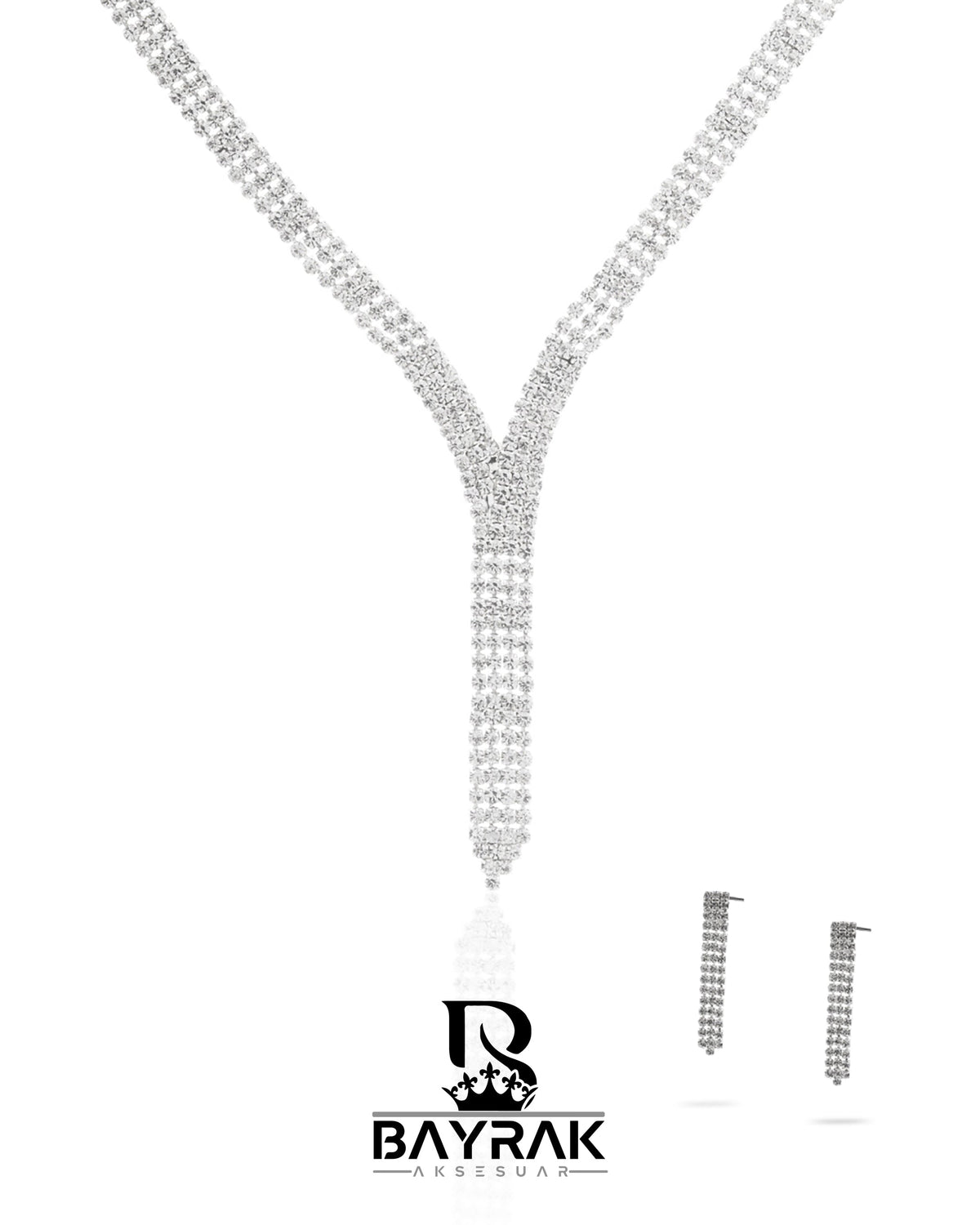 Rosa -428- Crystal-Style Fashion Jewelry Set product photo 1
