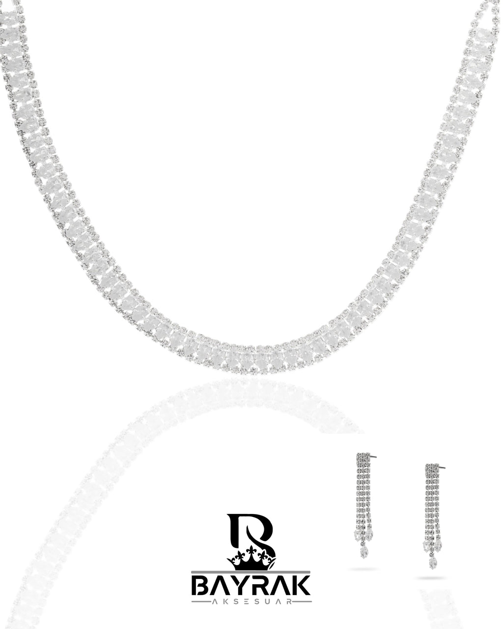Rosa -434- Crystal-Style Fashion Jewelry Set product photo 1