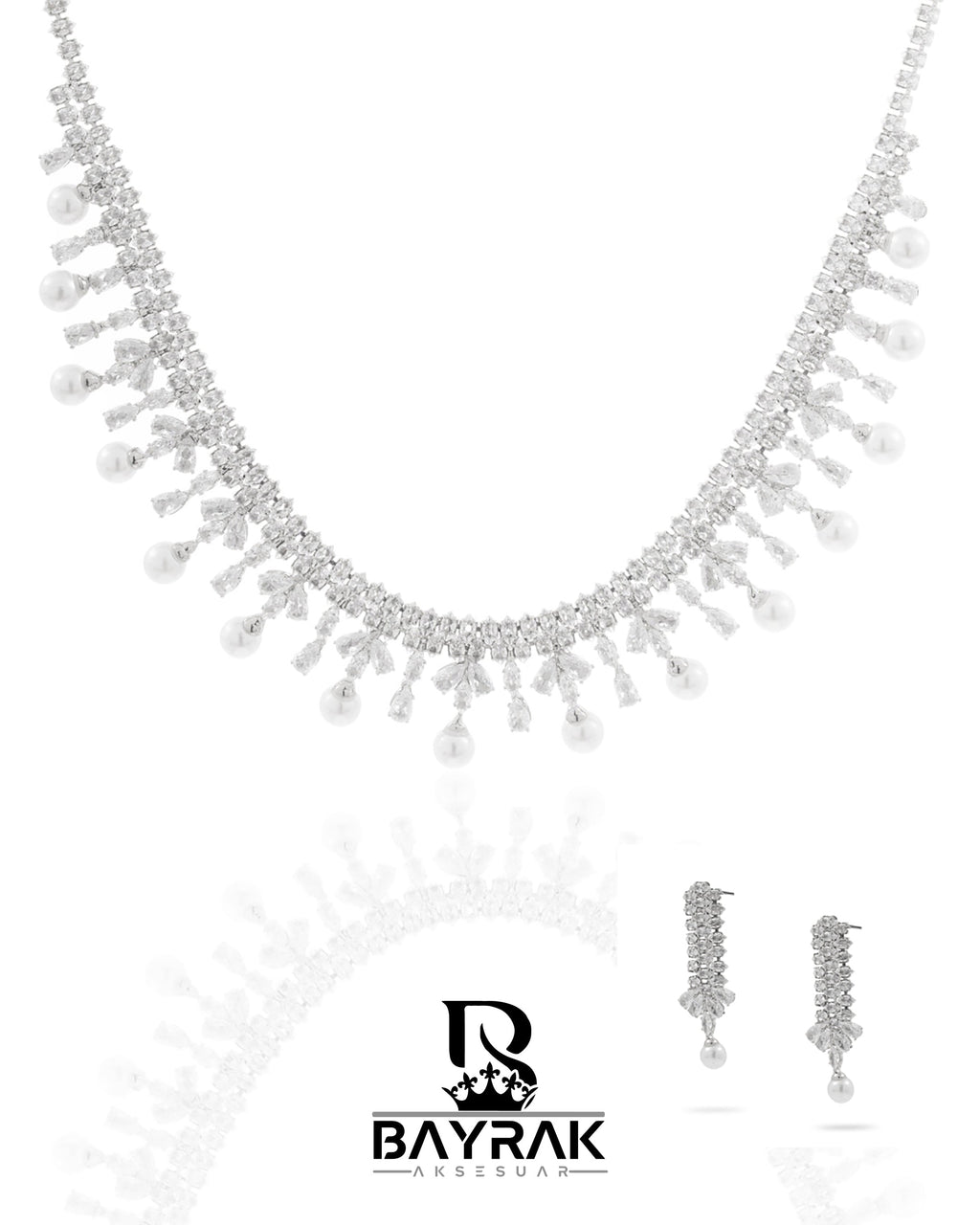 Rosa -438- Crystal-Style Fashion Jewelry Set product photo 1
