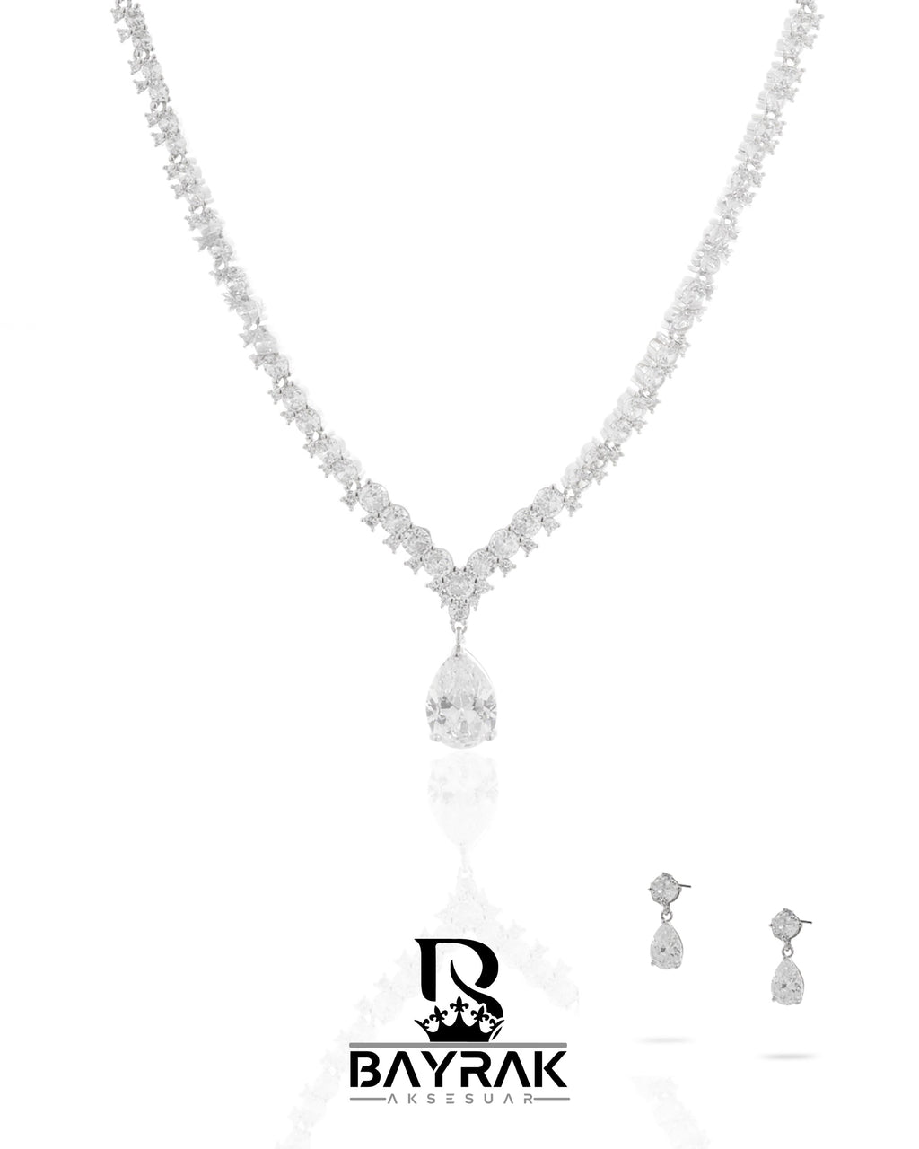 Rosa -442- Crystal-Style Fashion Jewelry Set product photo 1