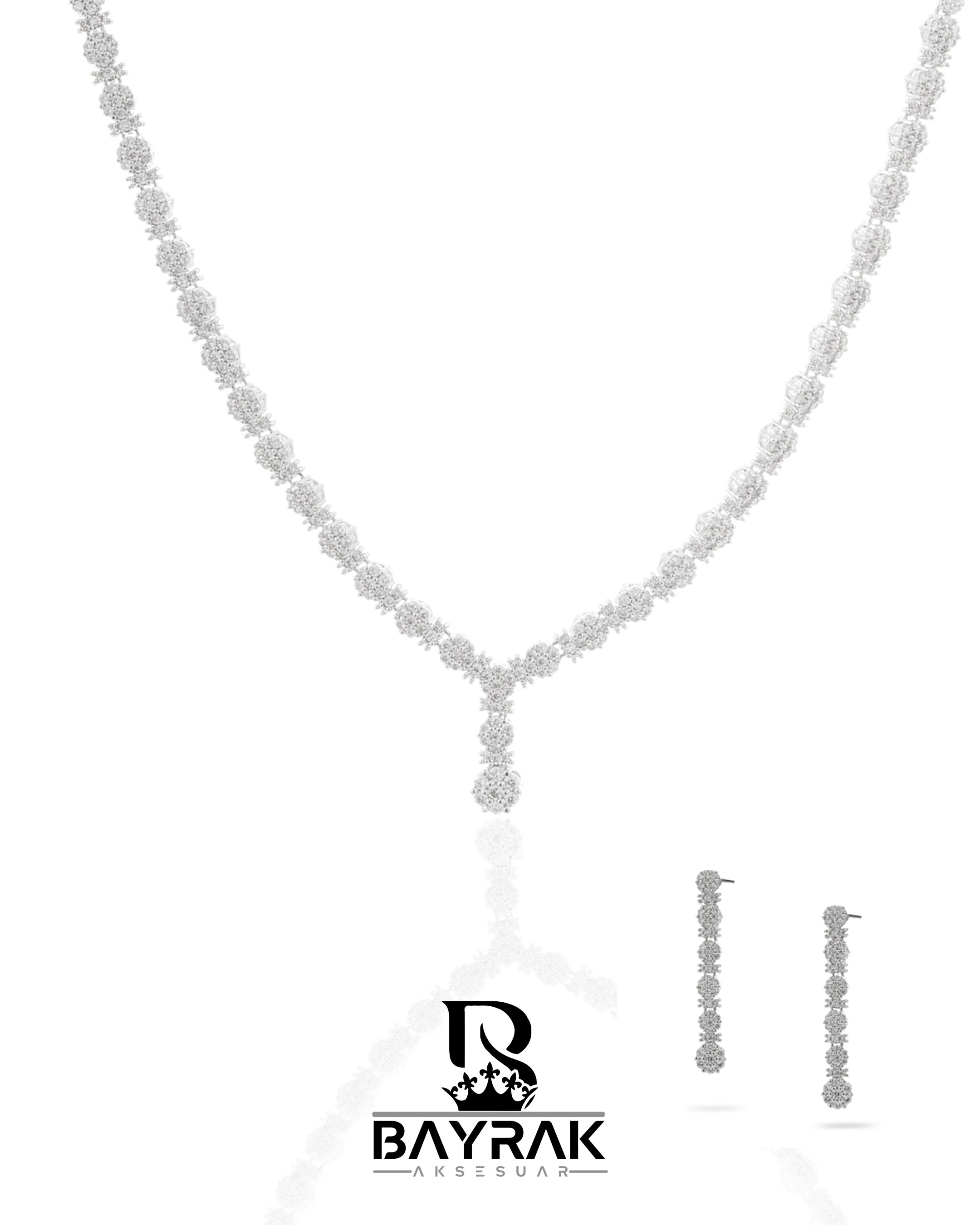 Rosa -444- Crystal-Style Fashion Jewelry Set product photo 1