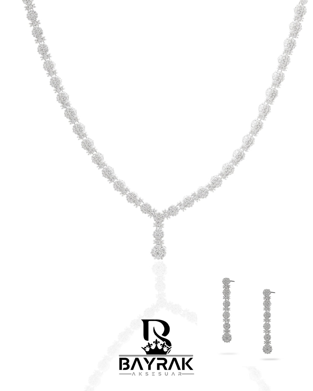 Rosa -444- Crystal-Style Fashion Jewelry Set product photo 1