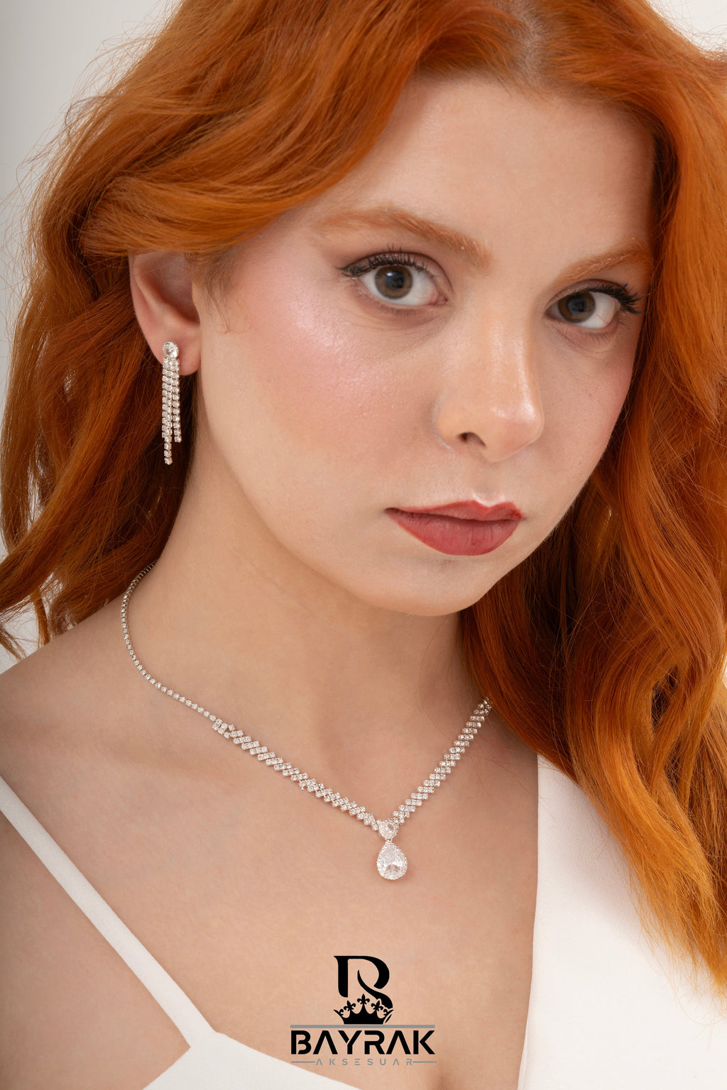 Rosa -348- Crystal-Style Fashion Jewelry Set product photo 2