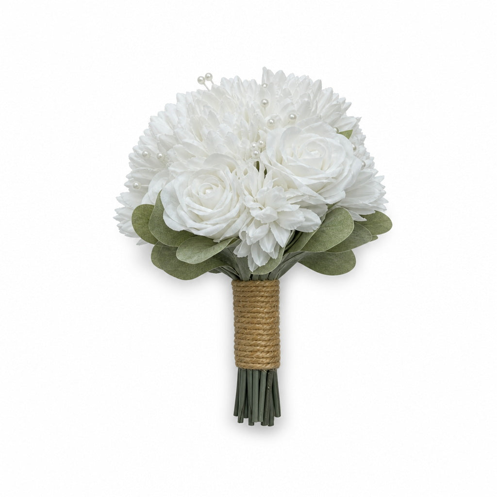 Florea -4020- Beyaz Yuvarlak Gul Atma Bridal Bouquet product photo 1