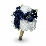 Florea -4030- Lacivert Beyaz Gul Atma Bridal Bouquet product photo 1