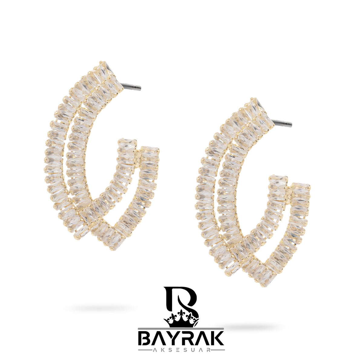 Elia -212- Crystal-Style Fashion Earrings product photo 3