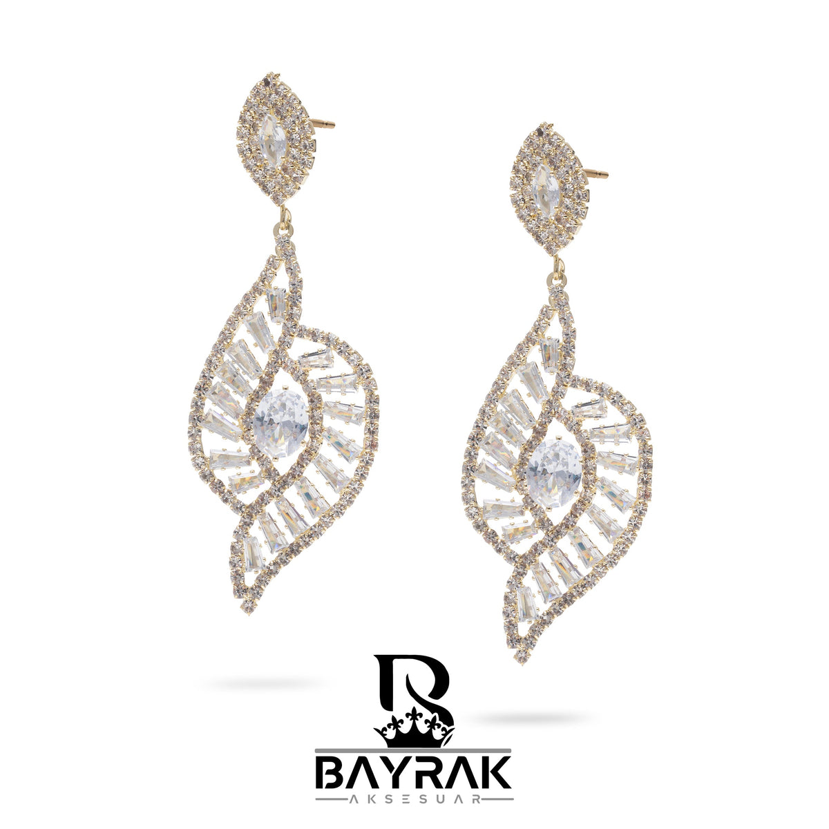 Elia -228- Crystal-Style Fashion Earrings product photo 3