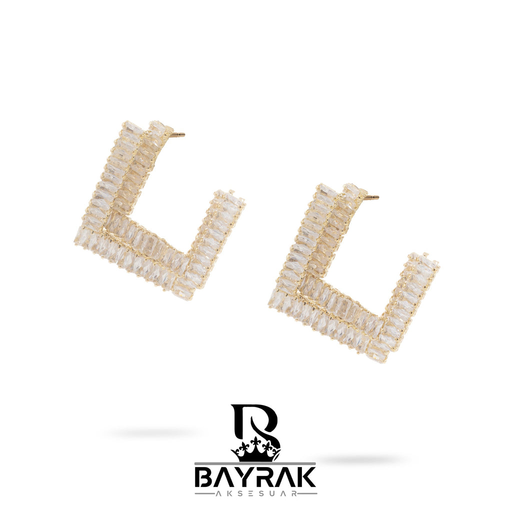 Elia -248- Crystal-Style Fashion Earrings product photo 3