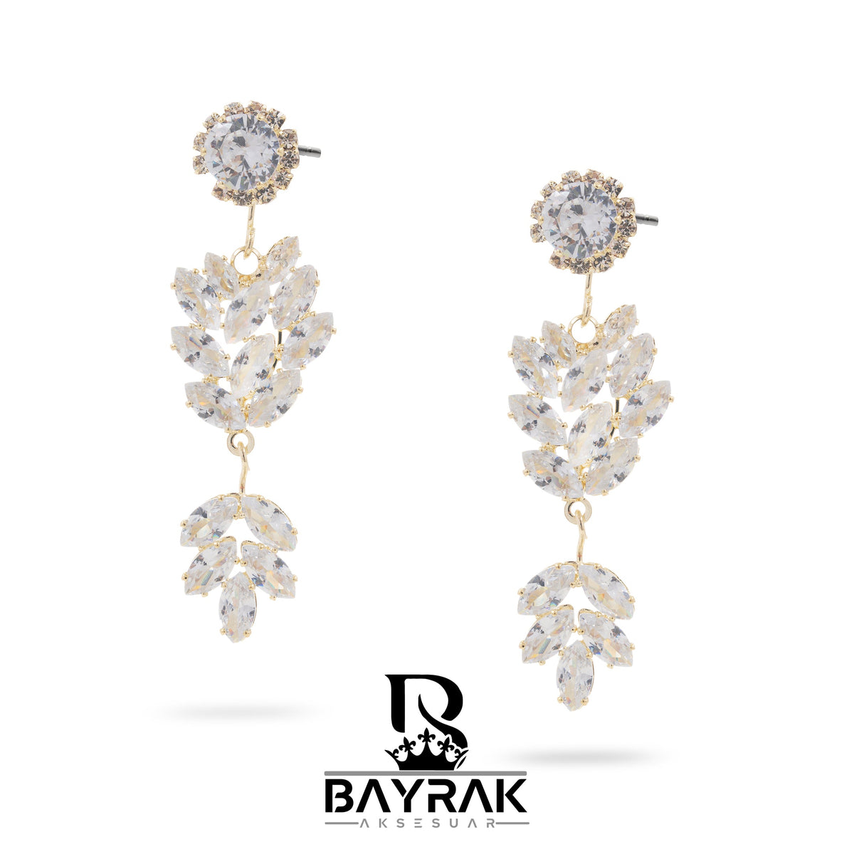 Elia -272- Crystal-Style Fashion Earrings product photo 3
