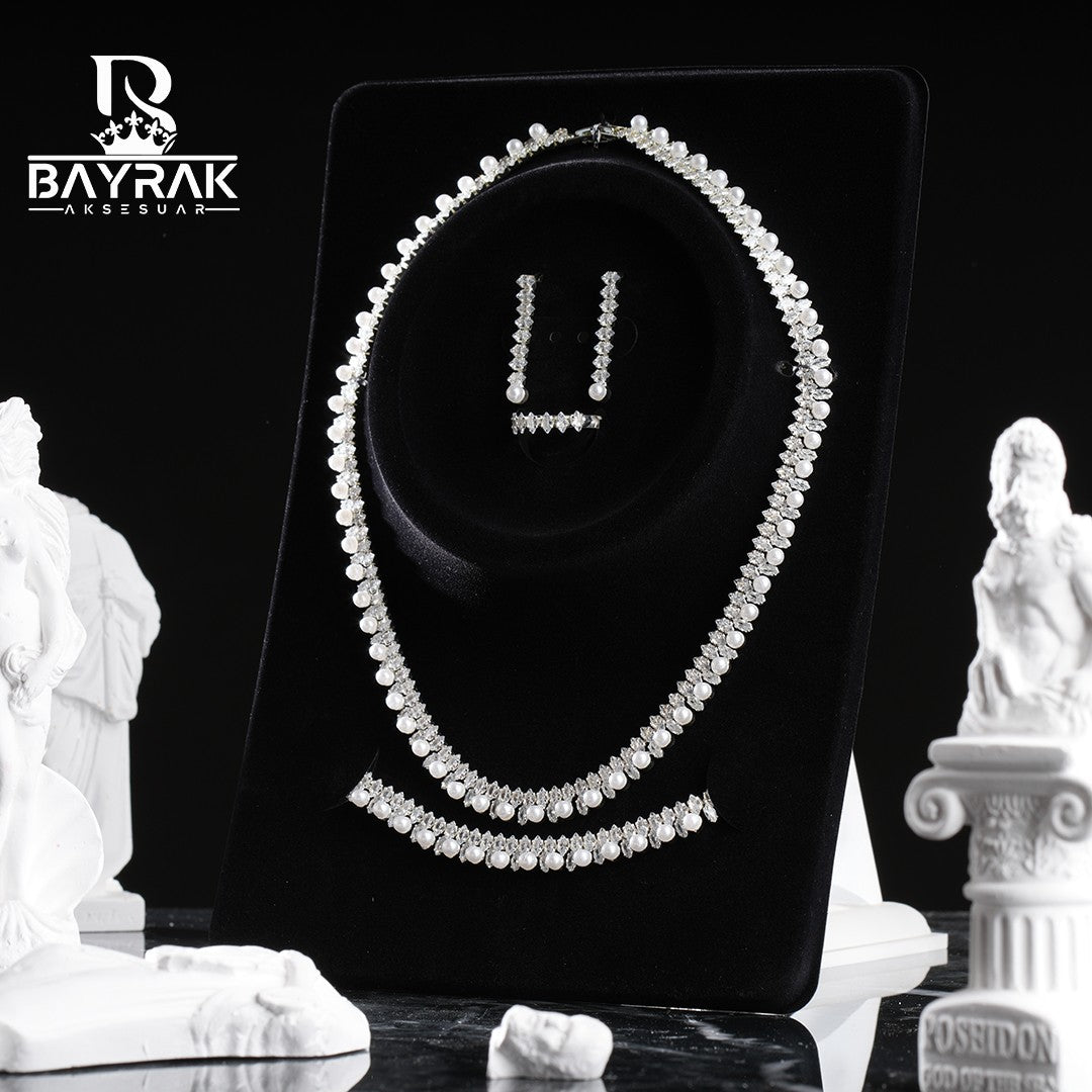 Aura -730- Crystal-Style Fashion Jewelry Set product photo 2