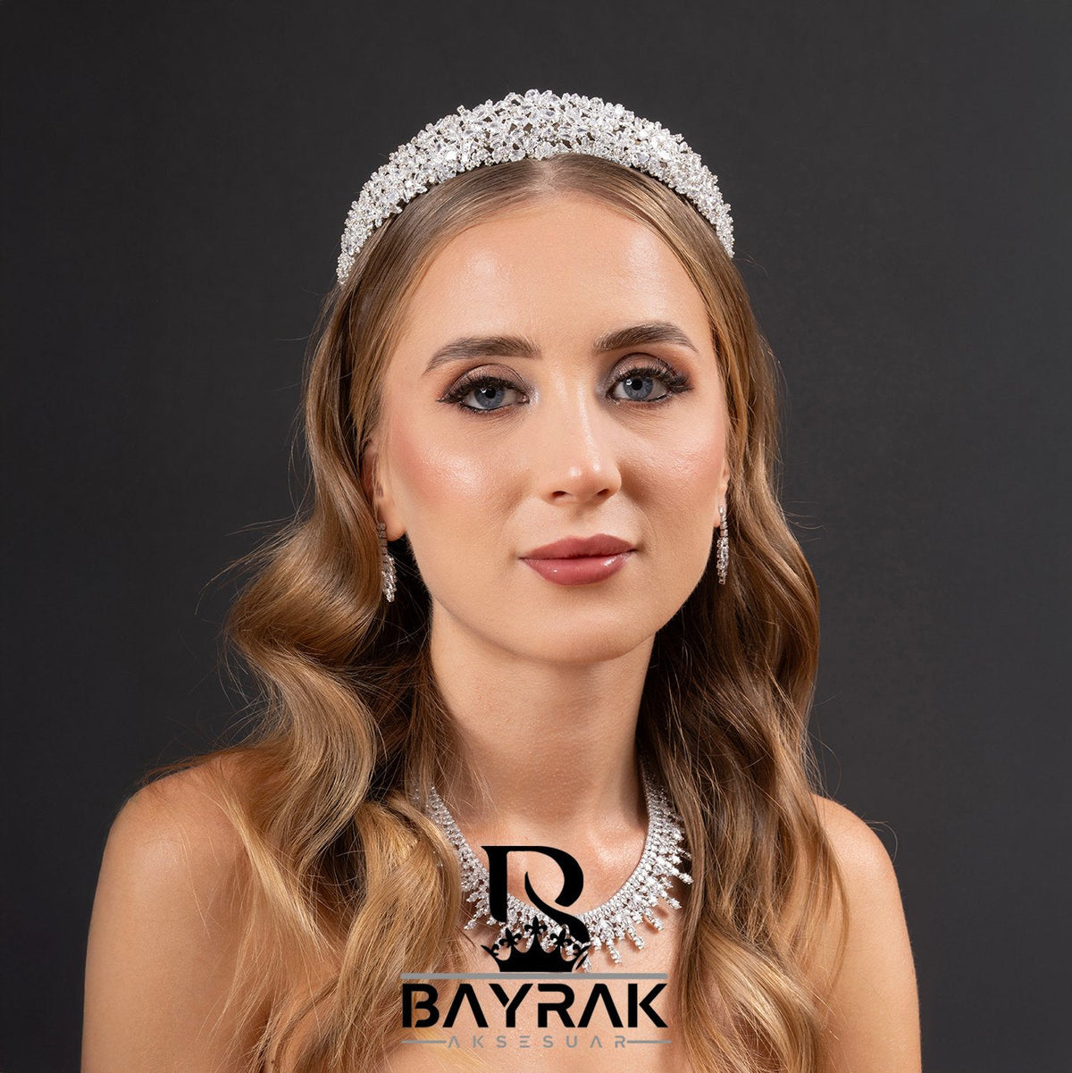 LIA 805 Crystal-Style Bridal Headpiece product photo 1