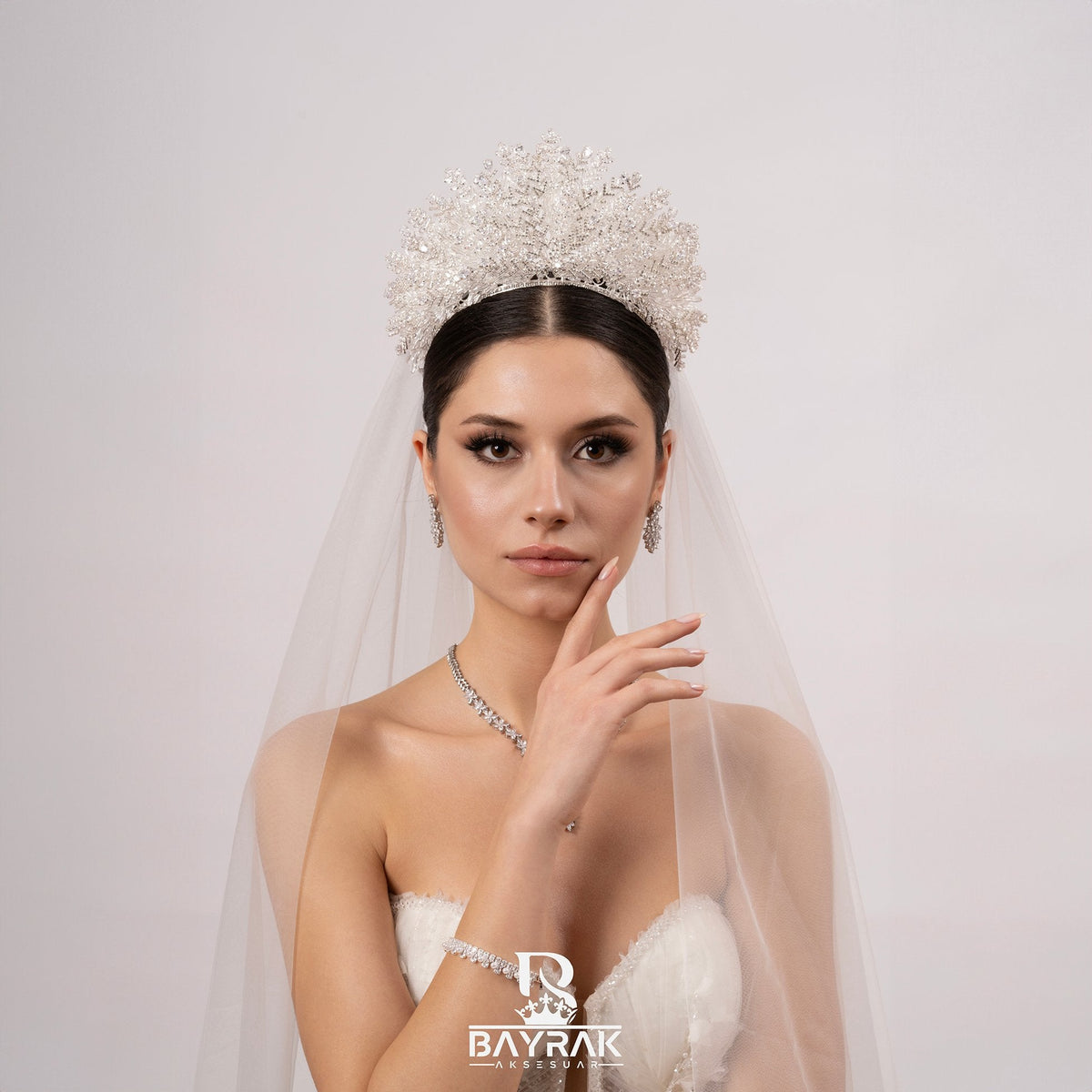 LIA -780- 3D Crystal-Style Bridal Headpiece product photo 1