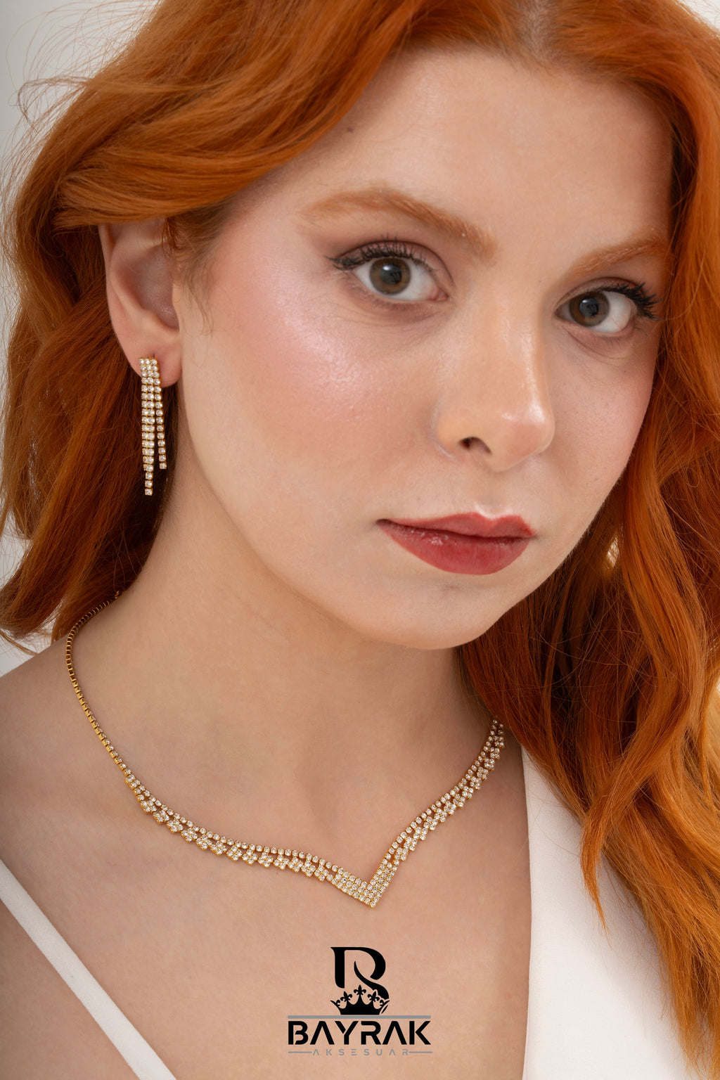 Rosa -352- Crystal-Style Fashion Jewelry Set product photo 3
