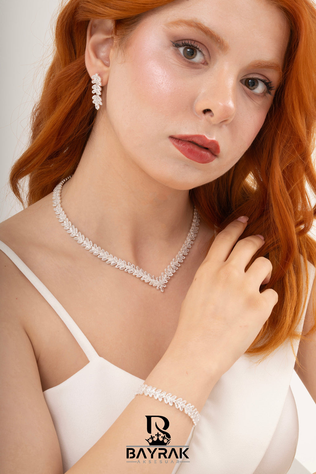 Rosa -372- Crystal-Style Fashion Jewelry Set product photo 2