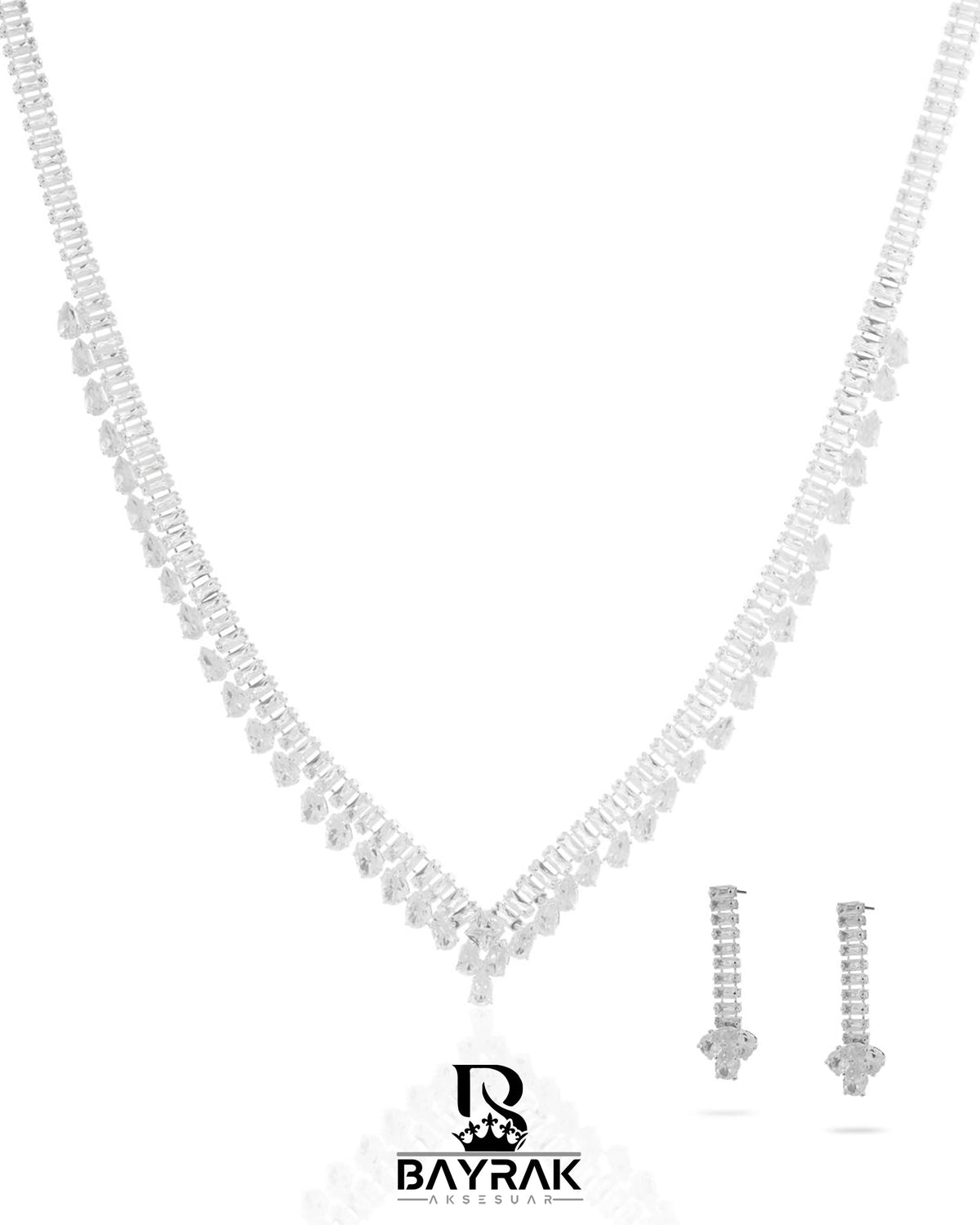 Rosa -384- Crystal-Style Fashion Jewelry Set product photo 1
