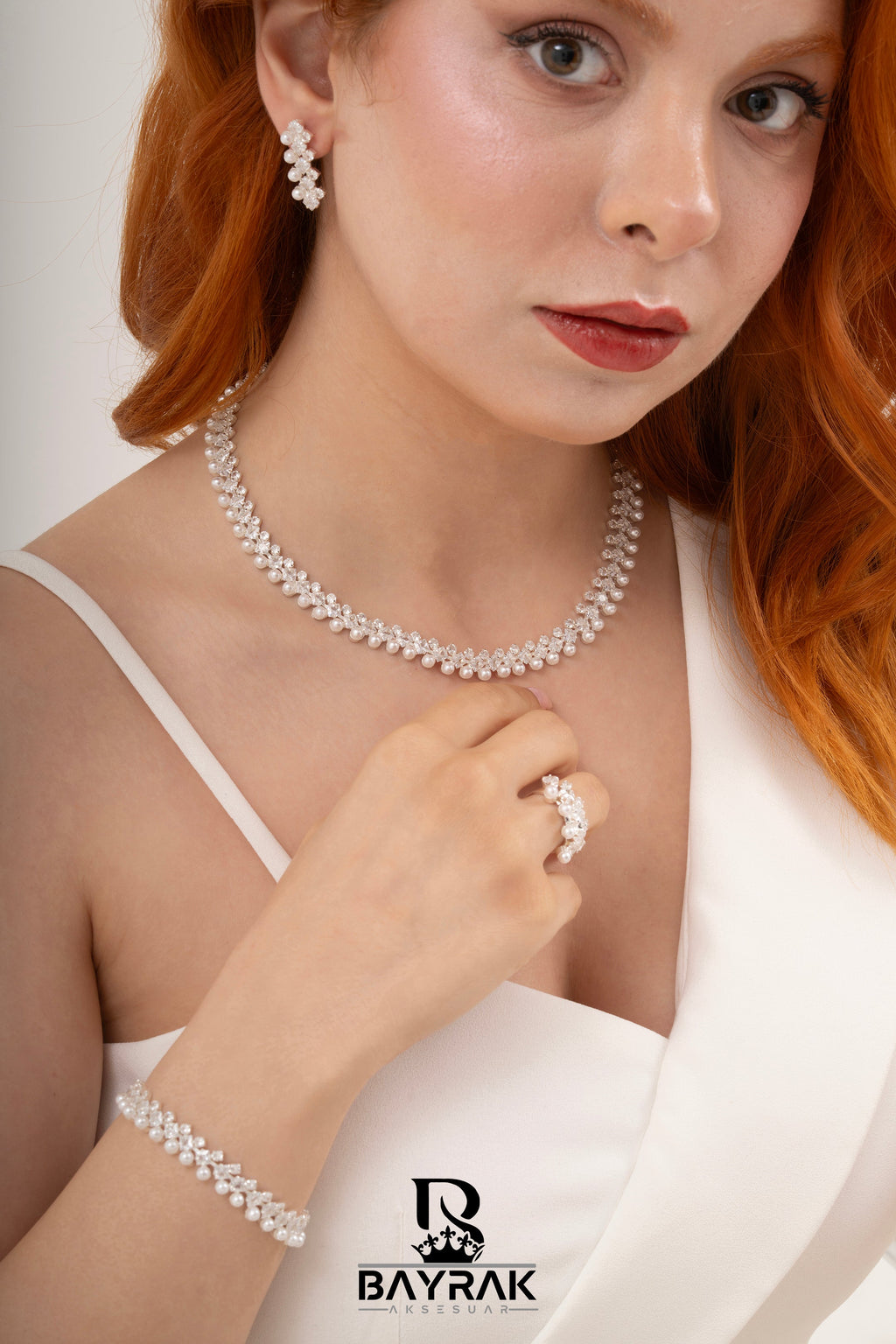 Rosa -386- Crystal-Style Fashion Jewelry Set product photo 2
