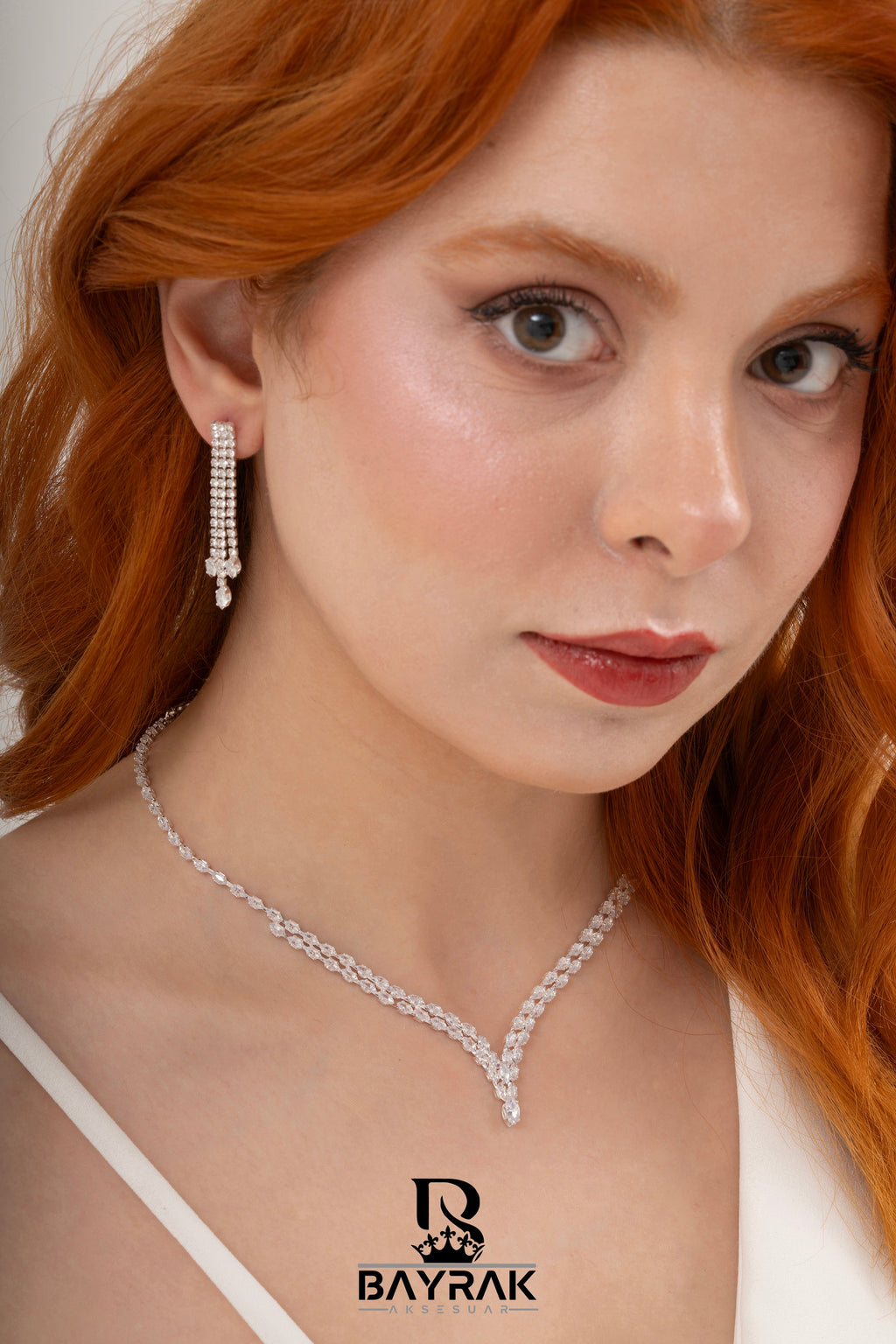 Rosa -388- Crystal-Style Fashion Jewelry Set product photo 2