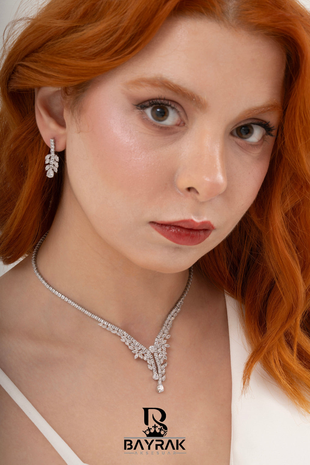 Rosa -390- Crystal-Style Fashion Jewelry Set product photo 2