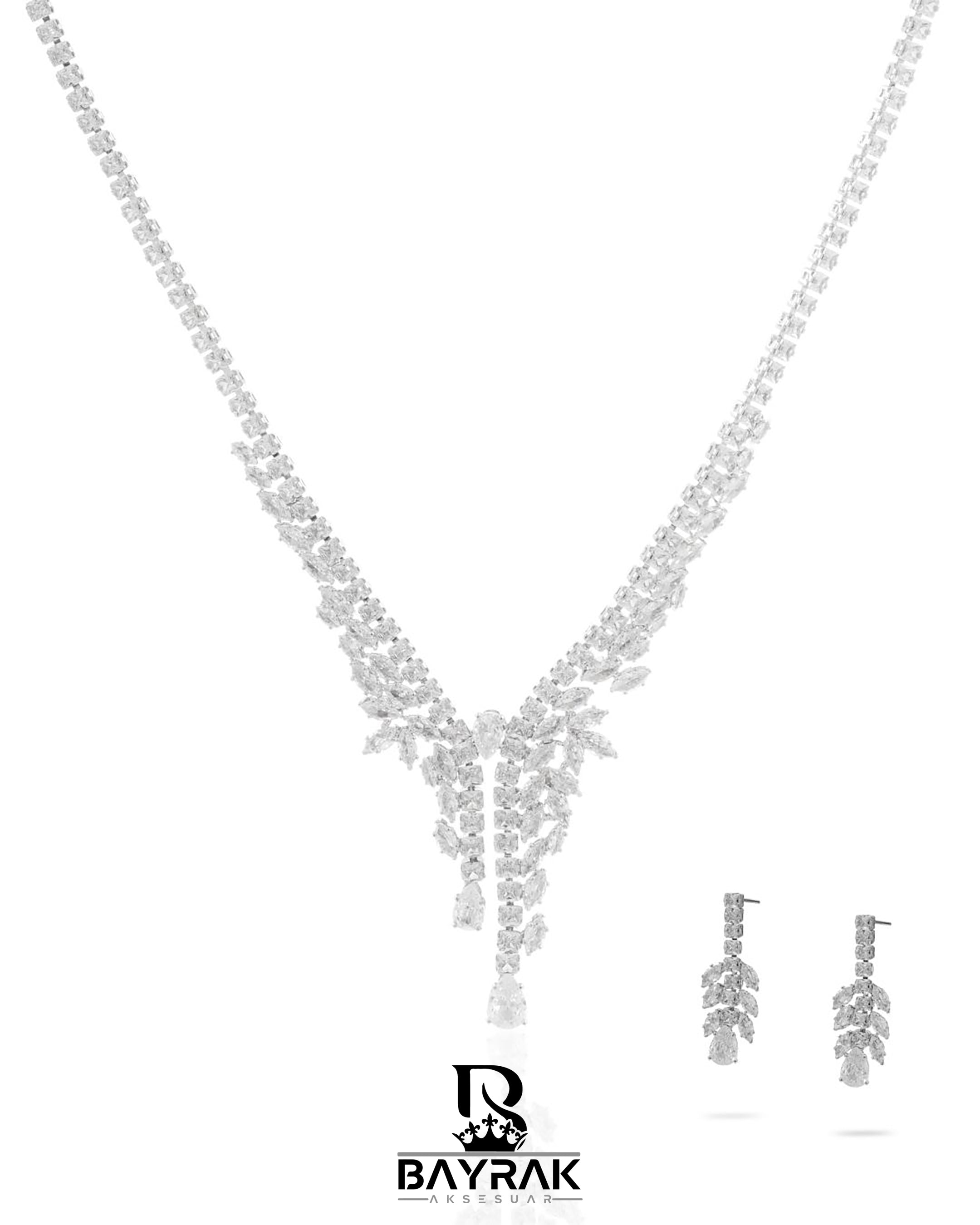 Rosa -390- Crystal-Style Fashion Jewelry Set product photo 1